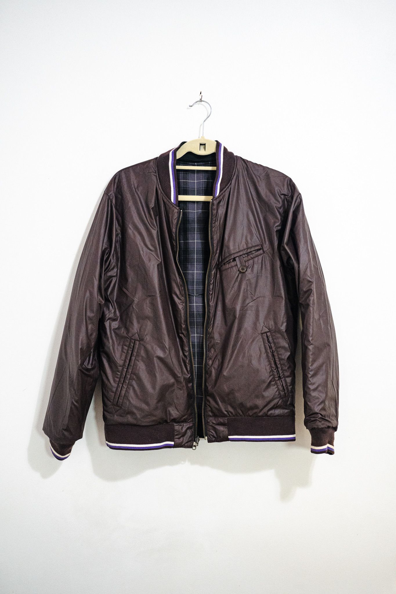 Beams Japan BEAMS Reversible Plaid Blouson Size US L / EU 52-54 / 3 - 7 Thumbnail