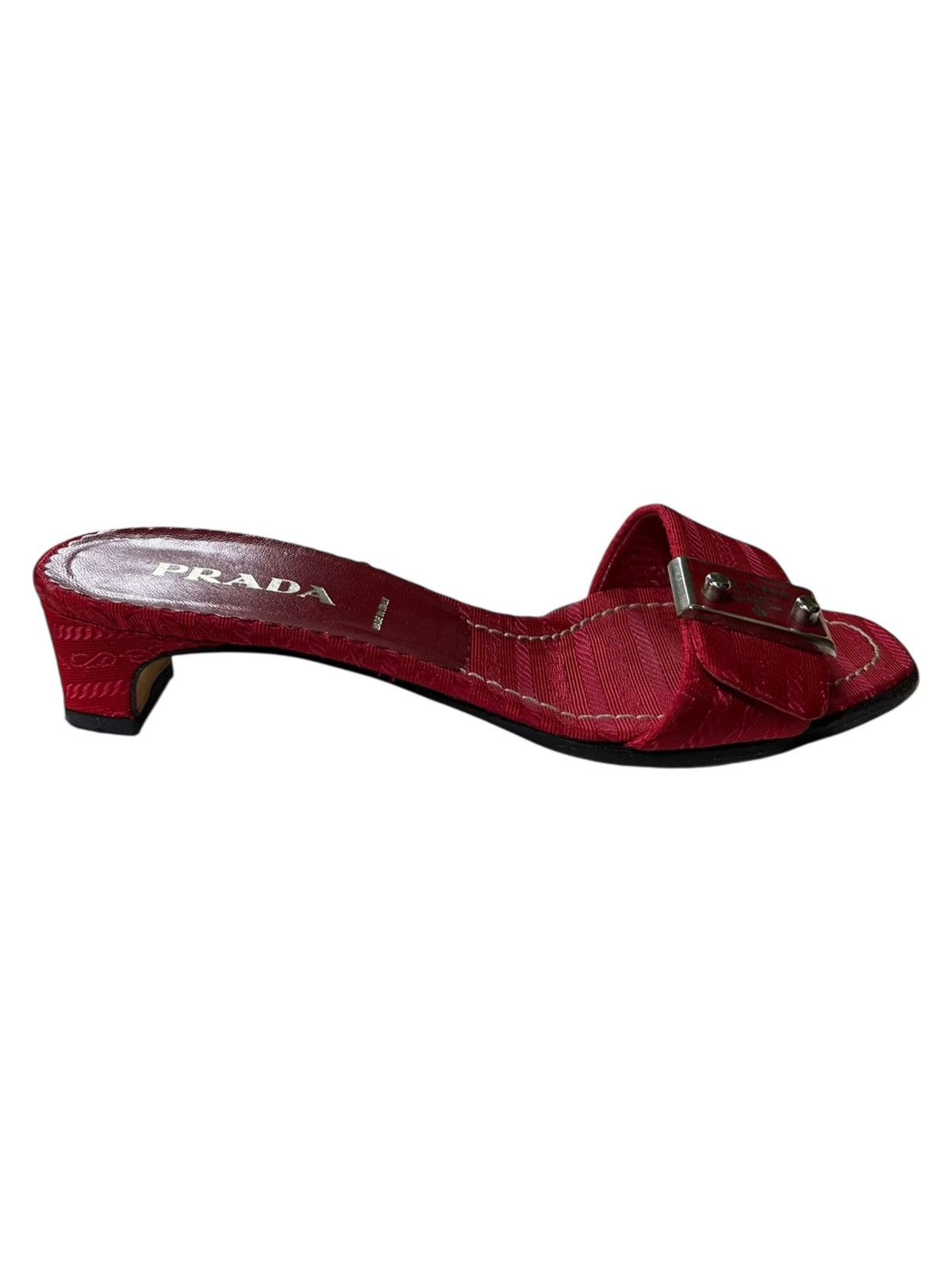 Prada PRADA Nylon Logo Sandals Size US 5 / IT 35 - 4 Thumbnail