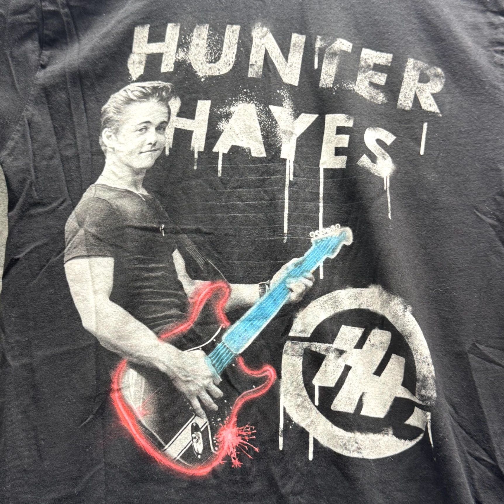Hunter Hunter Hayes Shirt Mens Small Black Tattoo Your Name Tour Graphic Tee FM Rocks Size US S / EU 44-46 / 1 - 3 Thumbnail