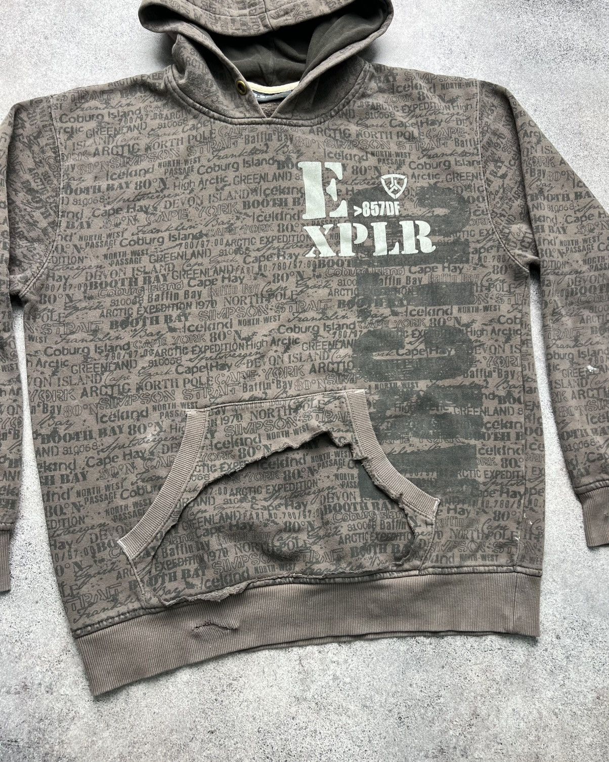 Hysteric Glamour Vintage explorer distressed faded hoodie Size US M / EU 48-50 / 2 - 5 Thumbnail