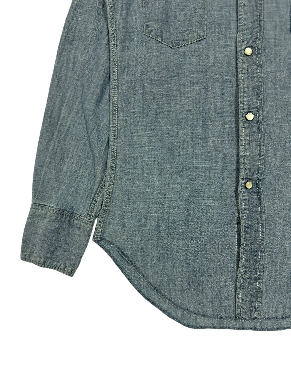 45rpm Vtg🔥45Rpm Washes Indigo Western Shirt Size US S / EU 44-46 / 1 - 7 Thumbnail