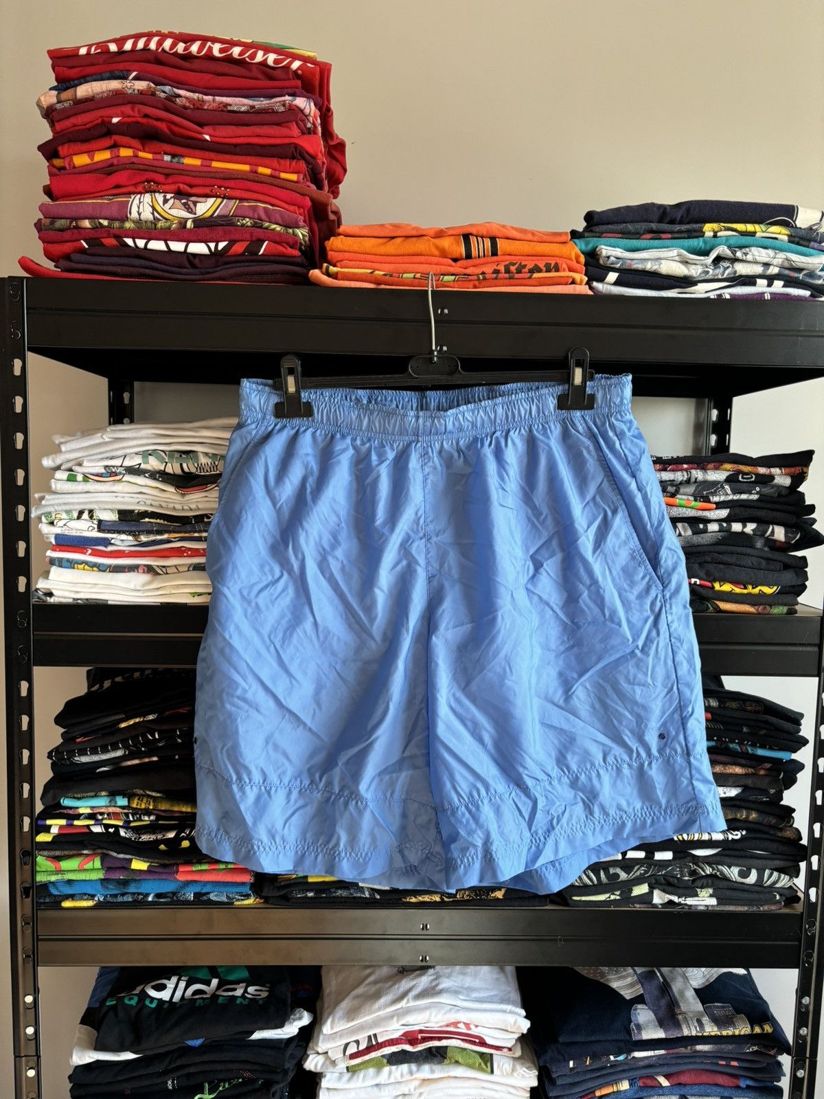 Nike NIKE VINTAGE SWOOSH BABY BLUE SHORTS Size US 34 / EU 50 - 4 Thumbnail