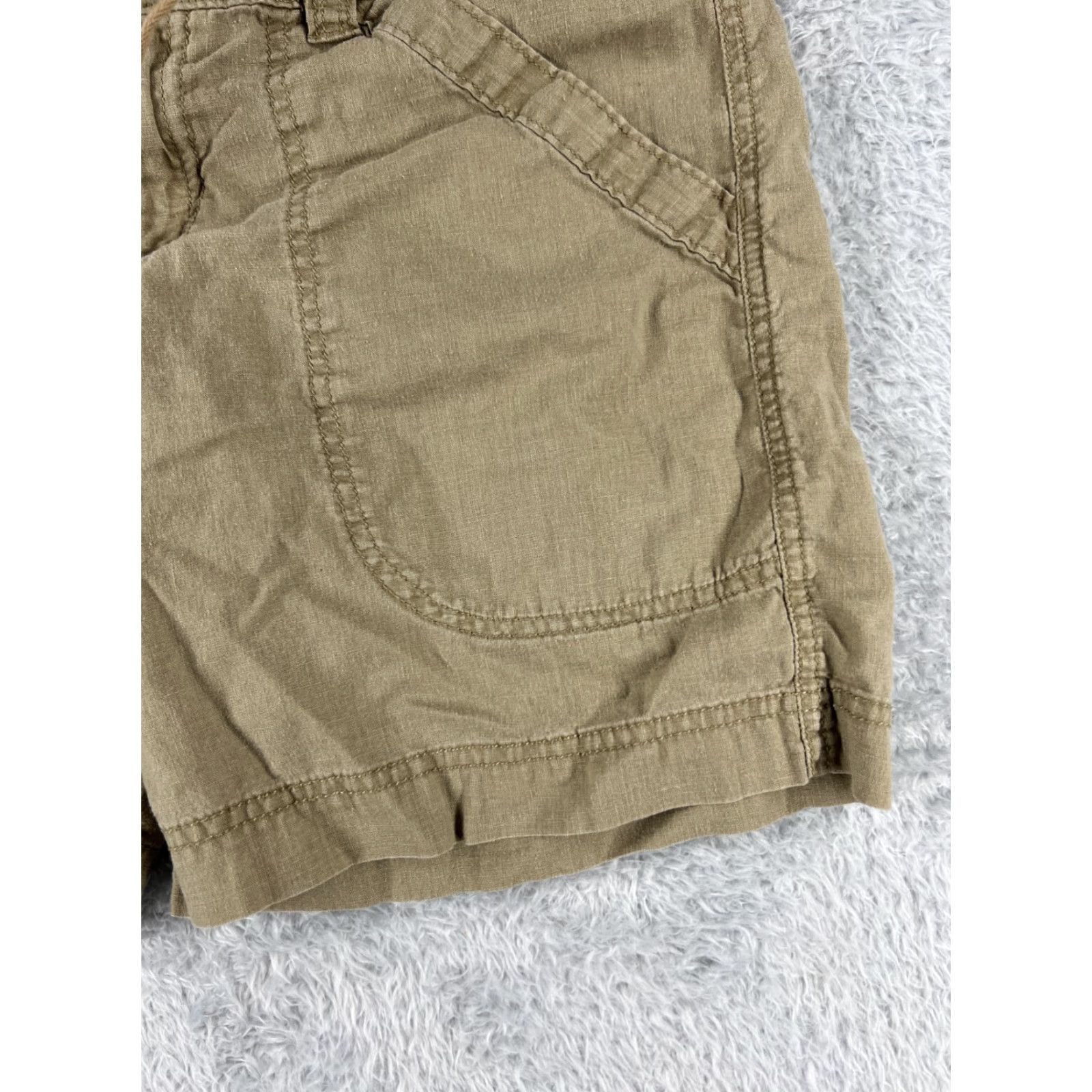Patagonia Patagonia Shorts Womens 4 Beige Island Hemp 8" Drawstring Pockets Beach Size 27" / US 4 / IT 40 - 2 Thumbnail