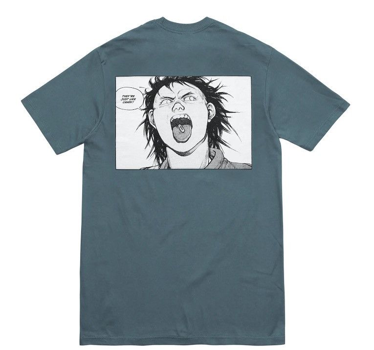 image of Supreme Akira Pill Tee in Dusty Blue, Men's (Size Large)