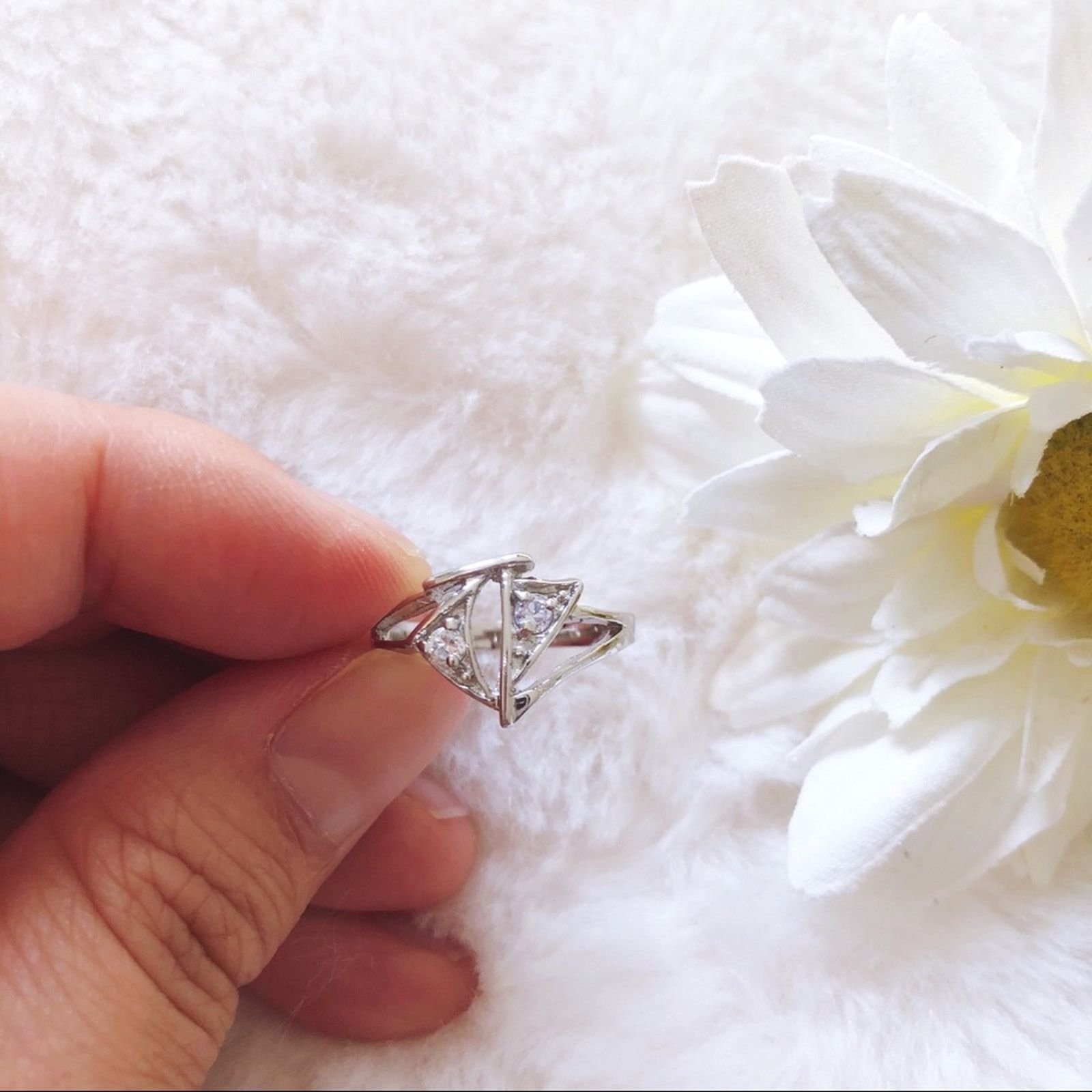 Other Silver Cute Sailing Boat Ring Size ONE SIZE - 9 Thumbnail