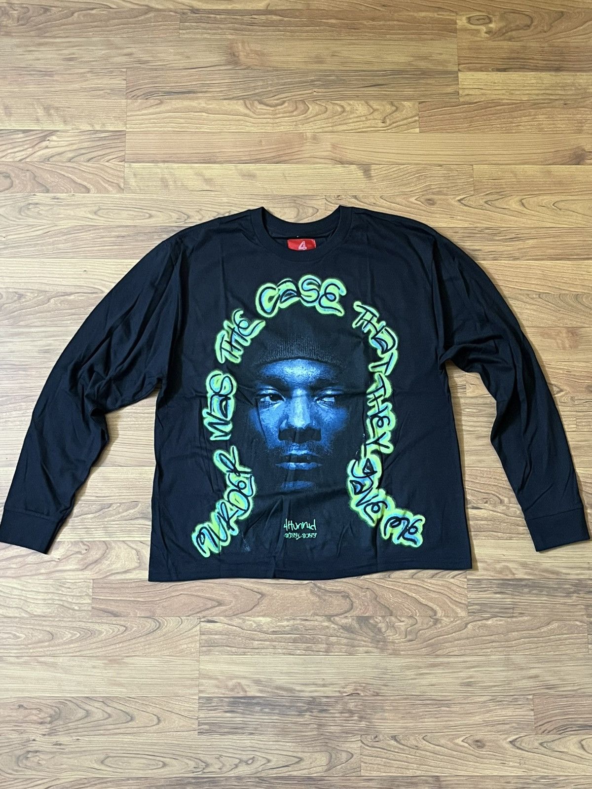 4HUNNID 4Hunnid X Snoop Dogg Murder Was The Case Black Long Sleeve Size US M / EU 48-50 / 2 - 1 Thumbnail