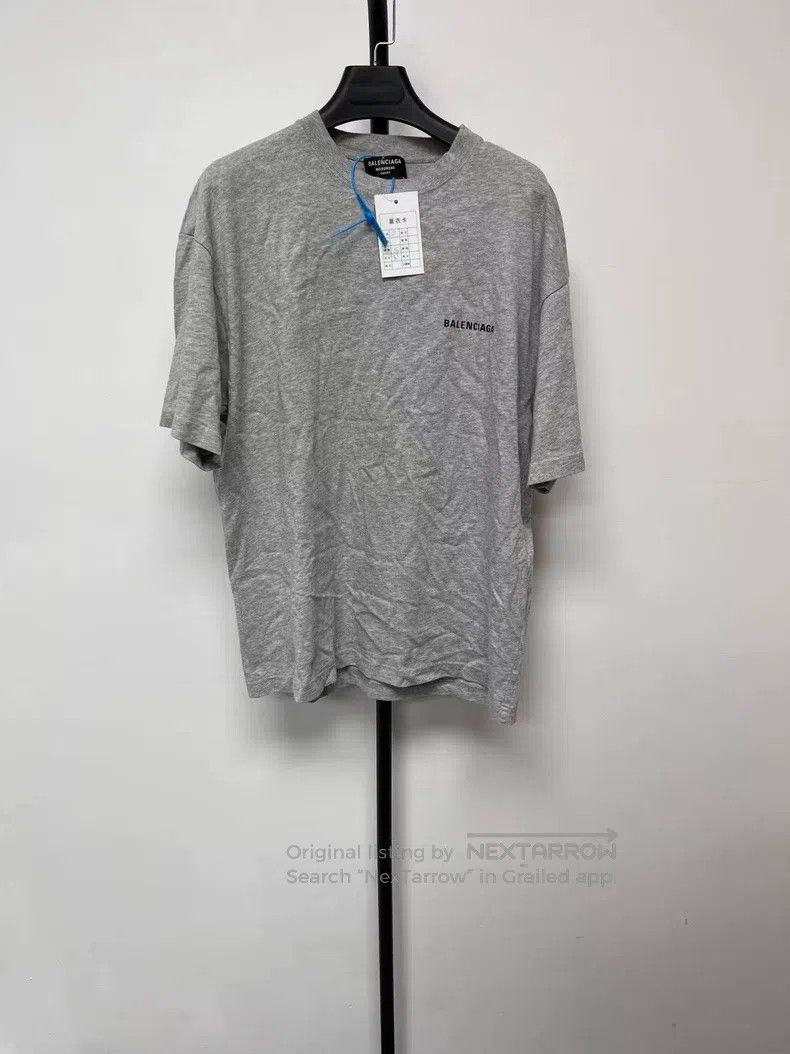 Balenciaga Balenciaga Logo print retro plain weave short sleeve T-shi Size US S / EU 44-46 / 1 - 1 Thumbnail