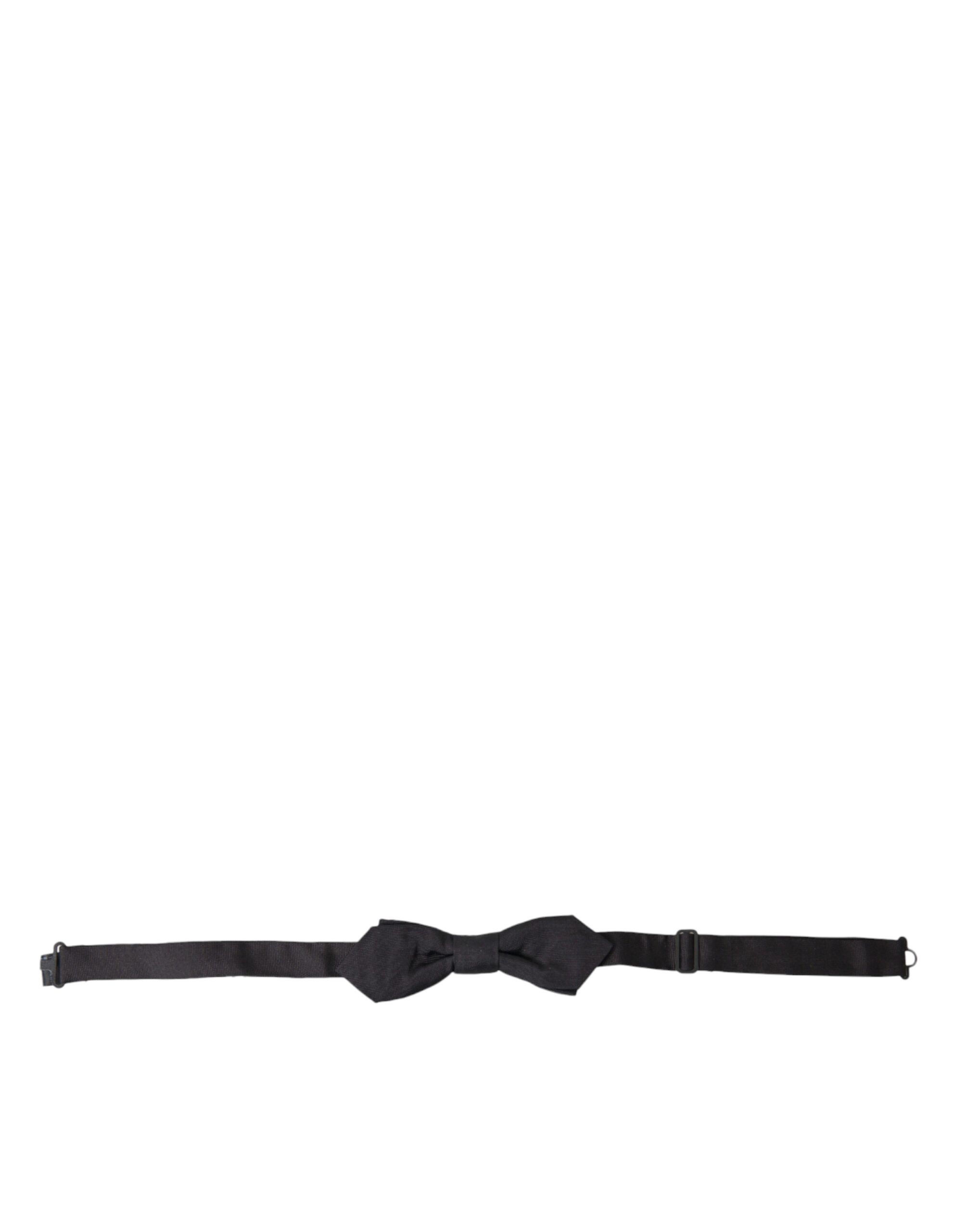 Dolce & Gabbana Elegant Silk Black Bow Men's Tie Size ONE SIZE - 1 Thumbnail