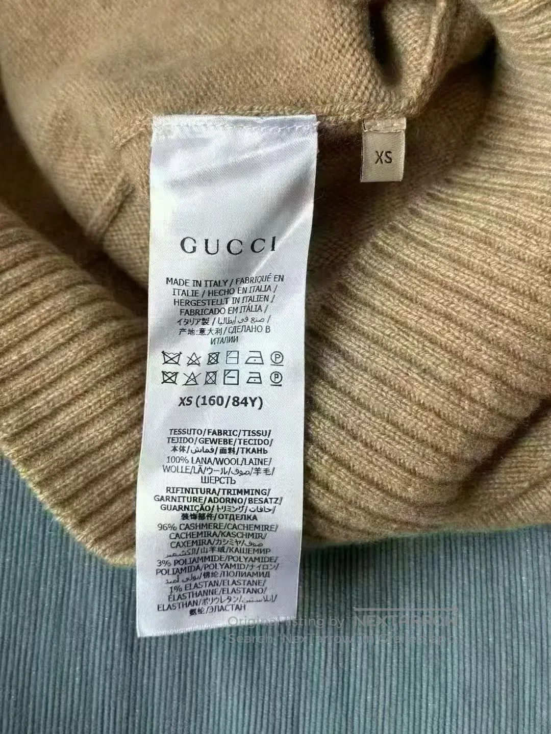 Gucci Guicci Buckle Cashmere High-Neck Sweater| Size US XS / EU 42 / 0 - 3 Thumbnail