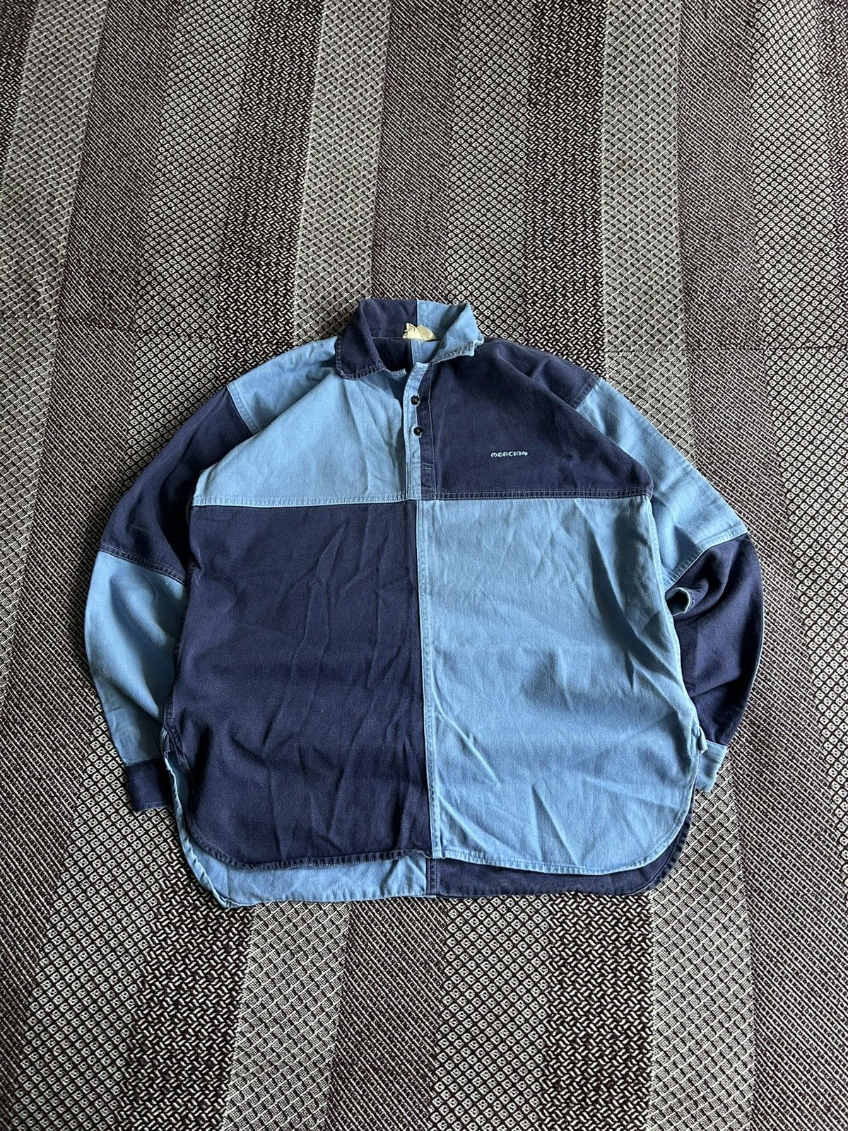 Vintage Vintage Mercian 90s Heavy Button Up Shirt Workwear Size M-L Size US L / EU 52-54 / 3 - 1 Thumbnail