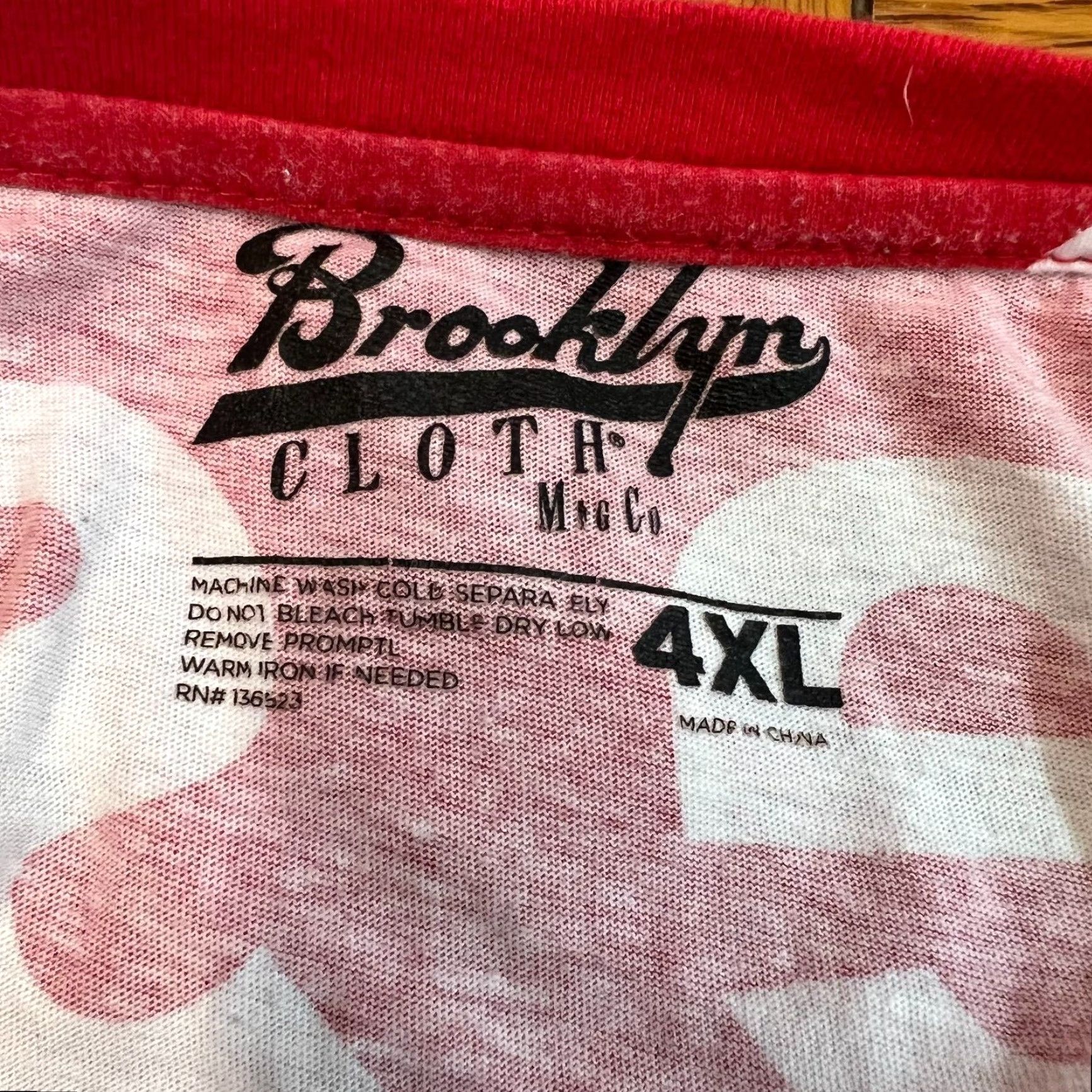 CLOT Brooklyn Cloth T Shirt Size 4XL Mens Short Sleeves Red Crew Neck Graphic Print Logo Solid T-Shirt Size US XXL / EU 58 / 5 - 4 Thumbnail