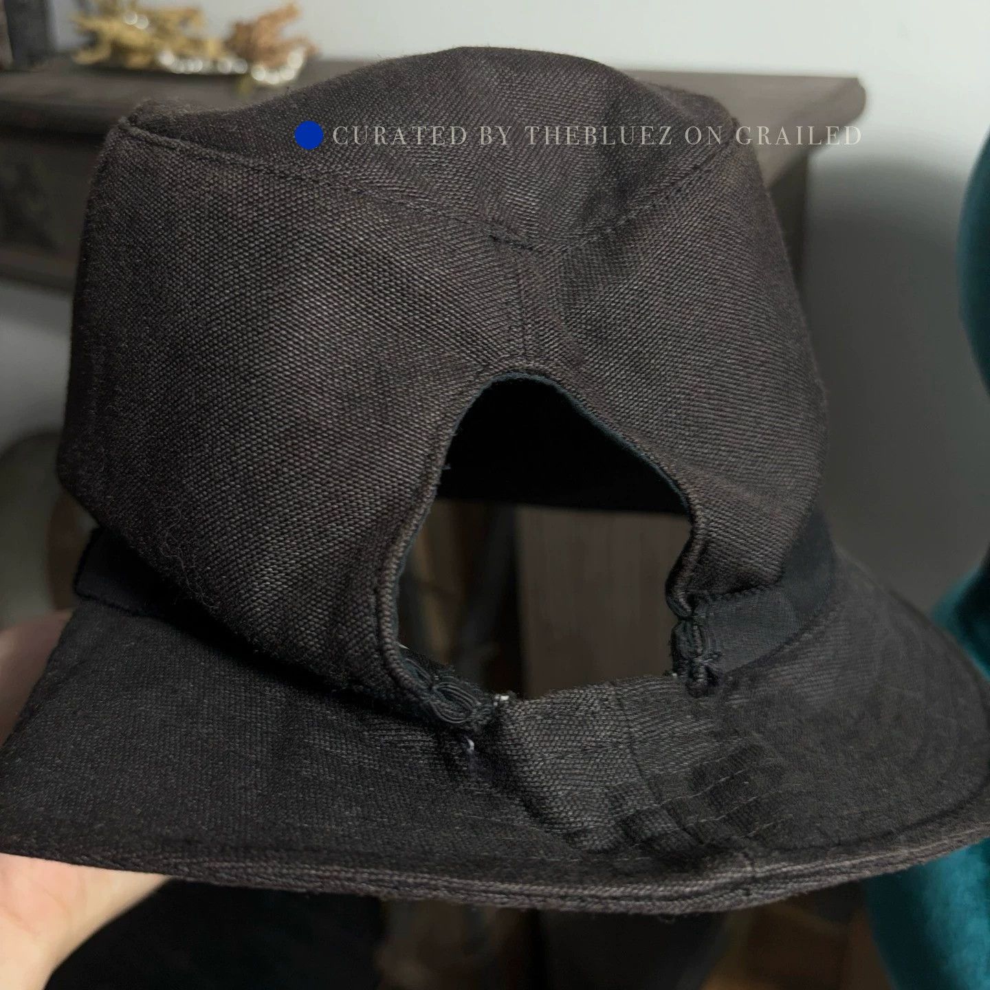 Yohji Yamamoto Runway Hat with Back Opening for Braid Size ONE SIZE - 1 Thumbnail