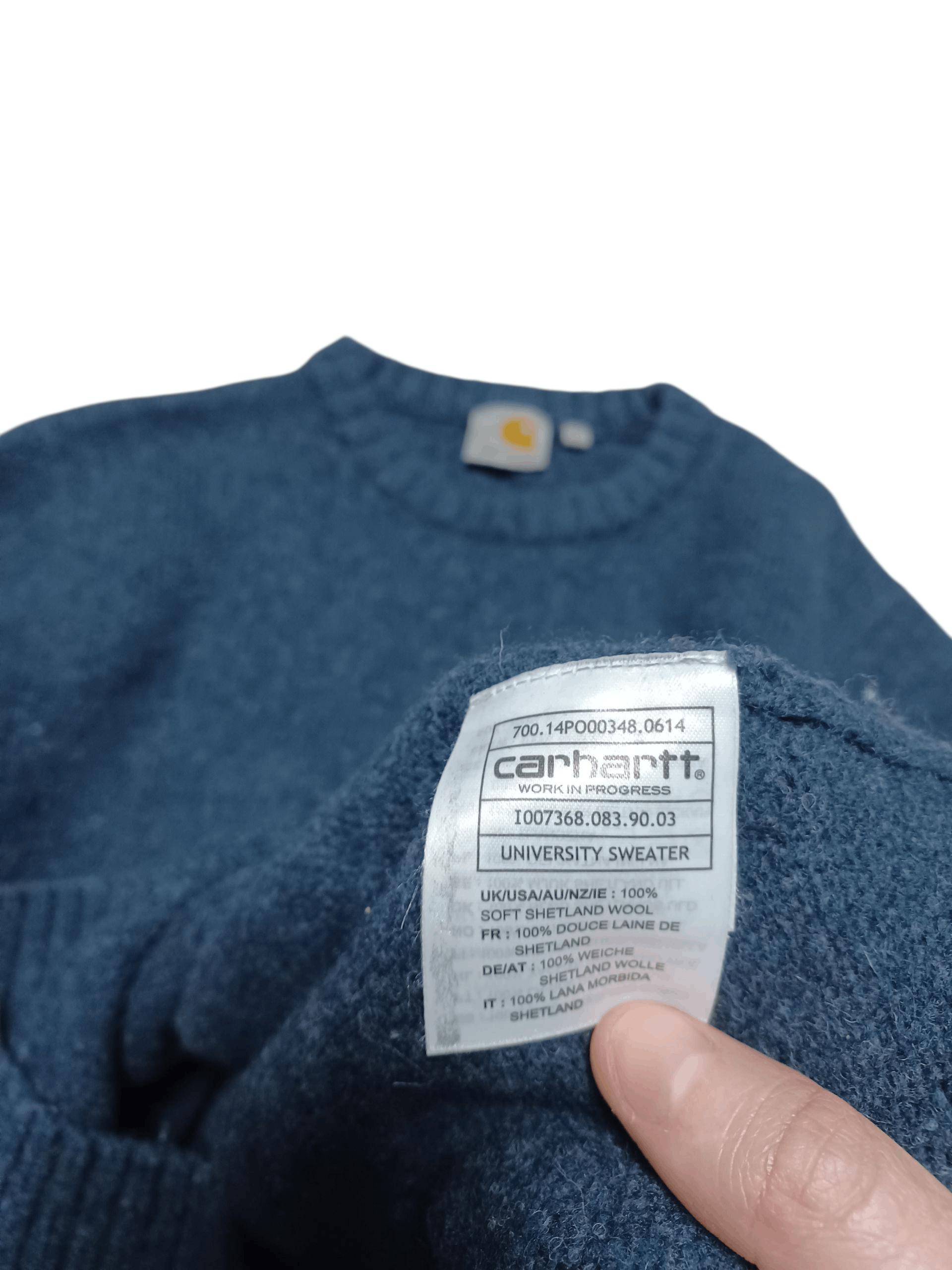 Carhartt CARHARTT UNIVERSITY SWEATER VINTAGE 100% SHETLAND WOOL Size US S / EU 44-46 / 1 - 3 Thumbnail