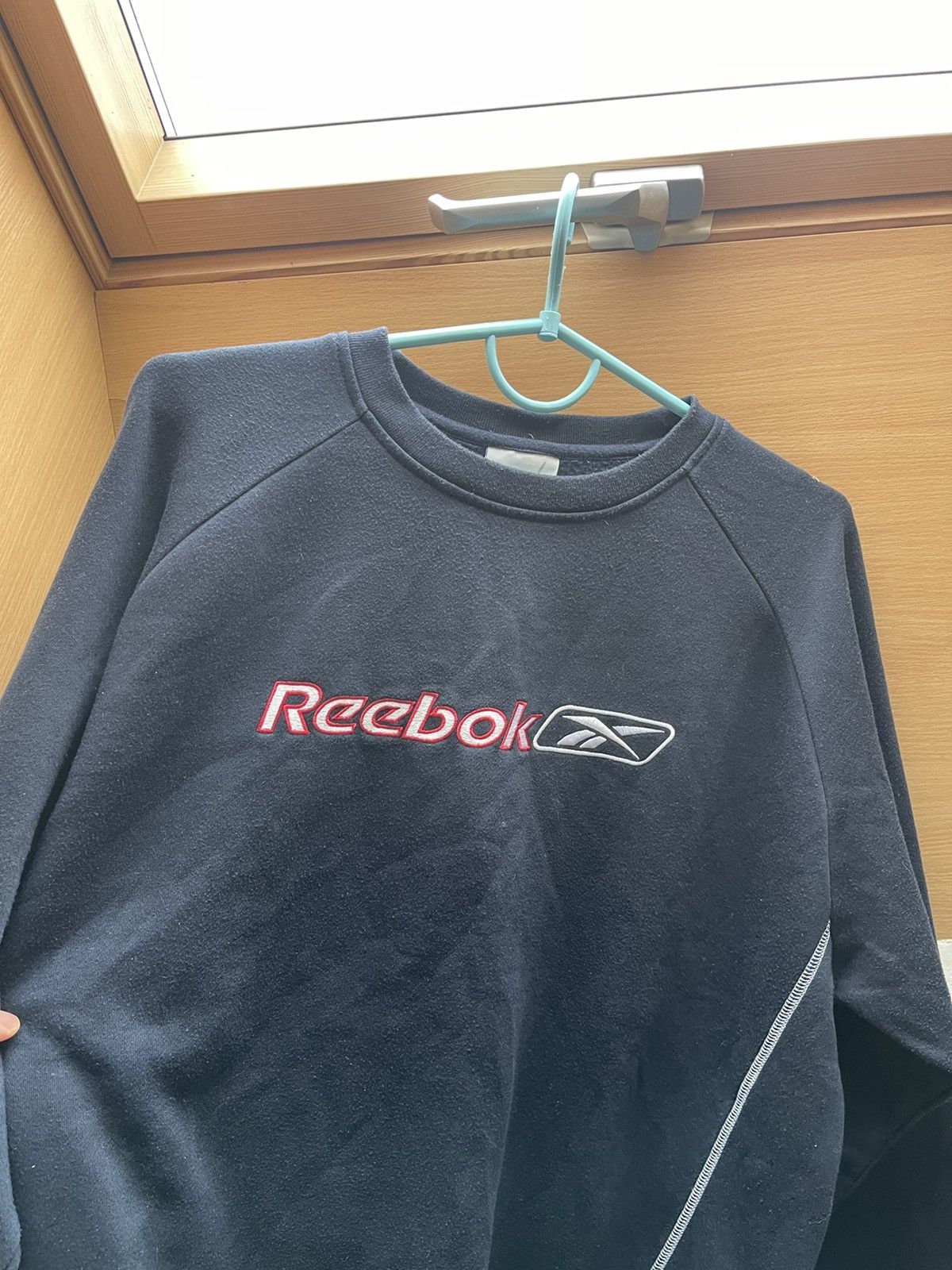 Reebok × Vintage Reebok Vintage Mens Sweatshirt big logo size xl Size US XL / EU 56 / 4 - 2 Thumbnail