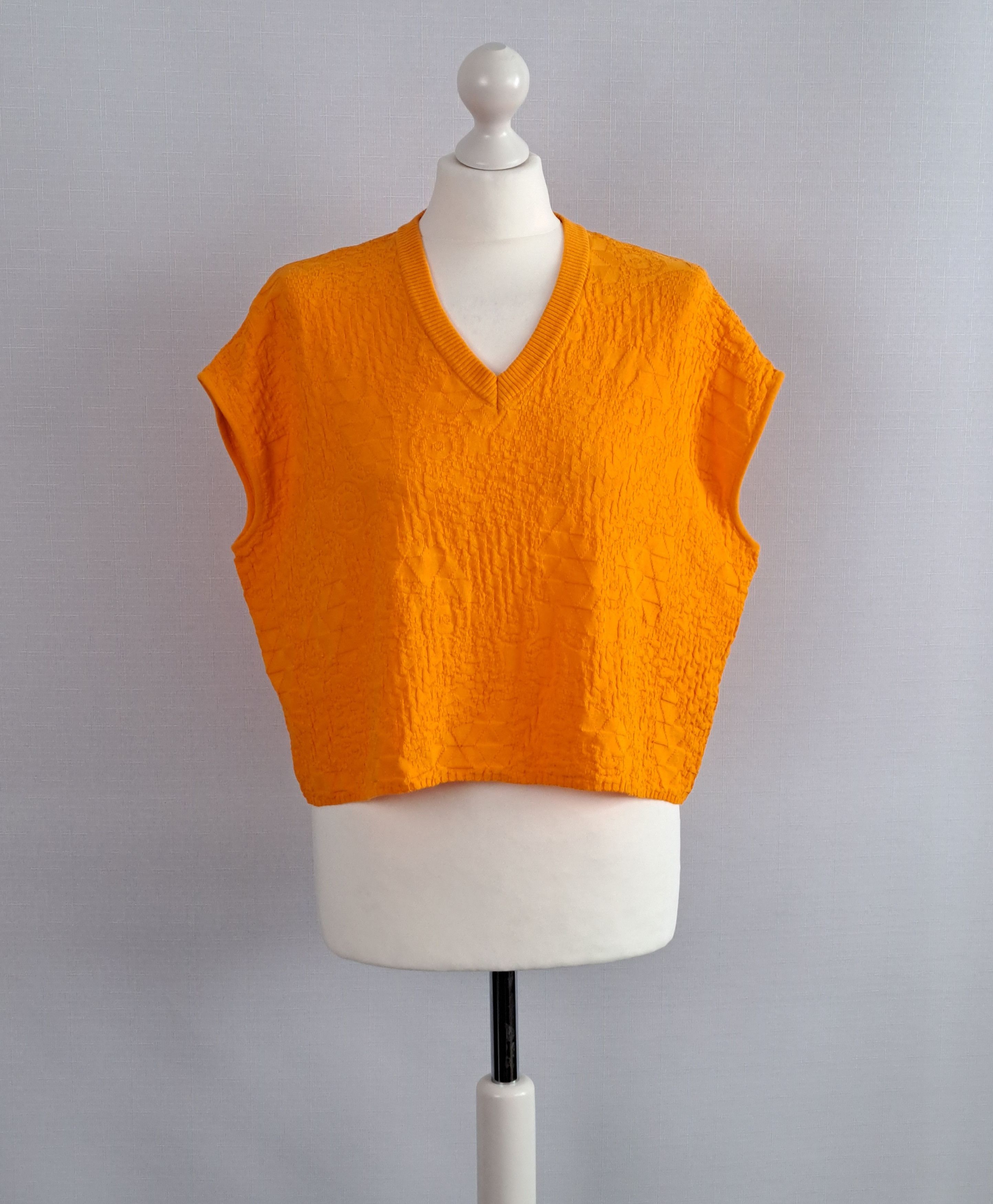 Missoni Missoni textured orange vest/cropped top. Size XS. Size XS / US 0-2 / IT 36-38 - 1 Thumbnail