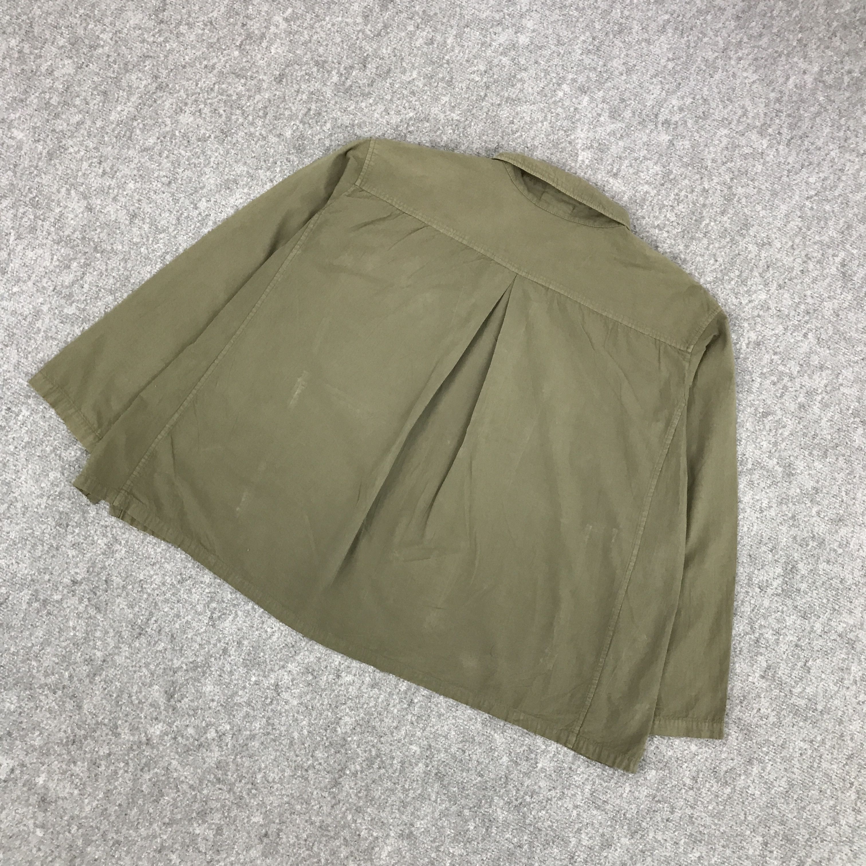 Issey Miyake × Japanese Brand PLANTATION BY ISSEY MIYAKE OVERSIZE GREEN BUTTON JACKET Size US M / EU 48-50 / 2 - 6 Thumbnail