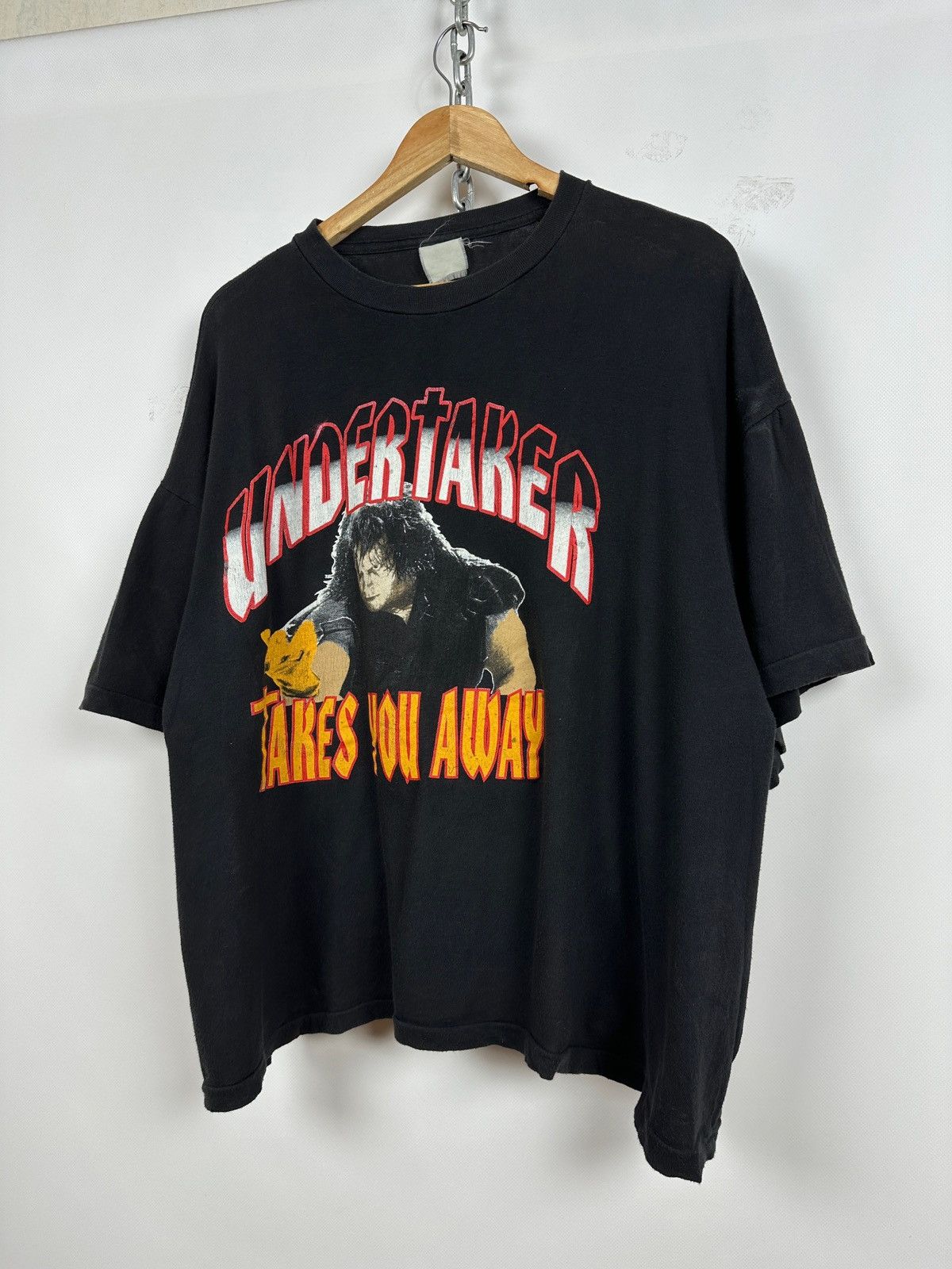 Vintage Vintage Undertaker Takes You Away WWE Wrestling T-Shirt Size US XXL / EU 58 / 5 - 3 Thumbnail
