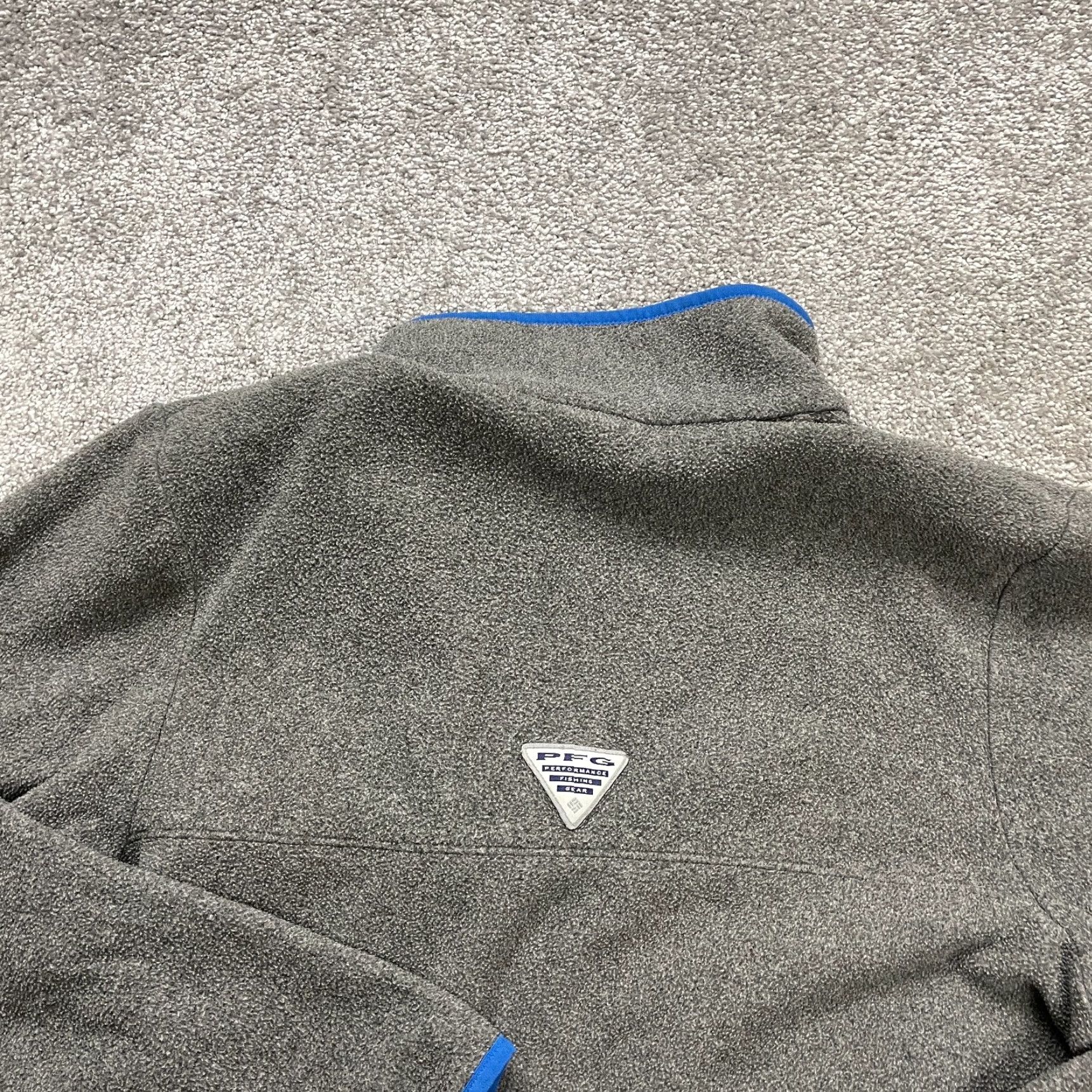 Vintage Columbia Sweatshirt Men Small Gray PFG Fleece Jacket Outdoor Fishing Snap Button Pullover Size US S / EU 44-46 / 1 - 4 Thumbnail