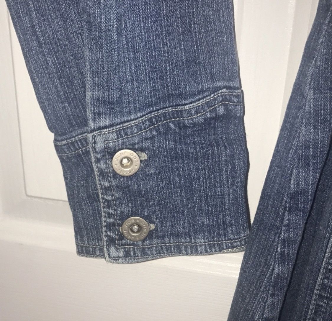 Other BUTTON UP TIE PRINCESS CUT DENIM JEAN JACKET Size S / US 4 / IT 40 - 6 Thumbnail