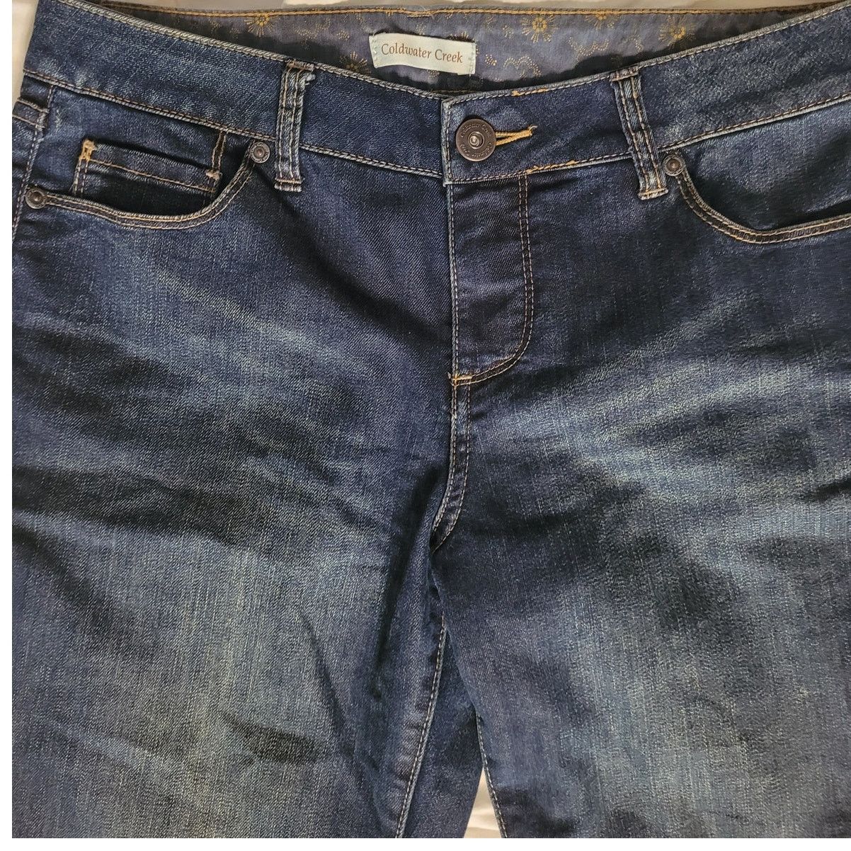 Coldwater Creek Coldwater Creek Women's Jeans Dk Indigo Sz Petite 10 Size 32" / US 10 / IT 46 - 3 Thumbnail