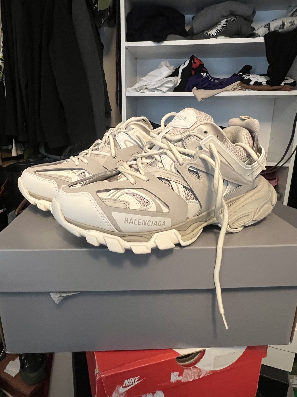 Balenciaga Balenciaga Track Recycled Bicolor Sneaker Size US 8 / EU 41 - 1 Thumbnail