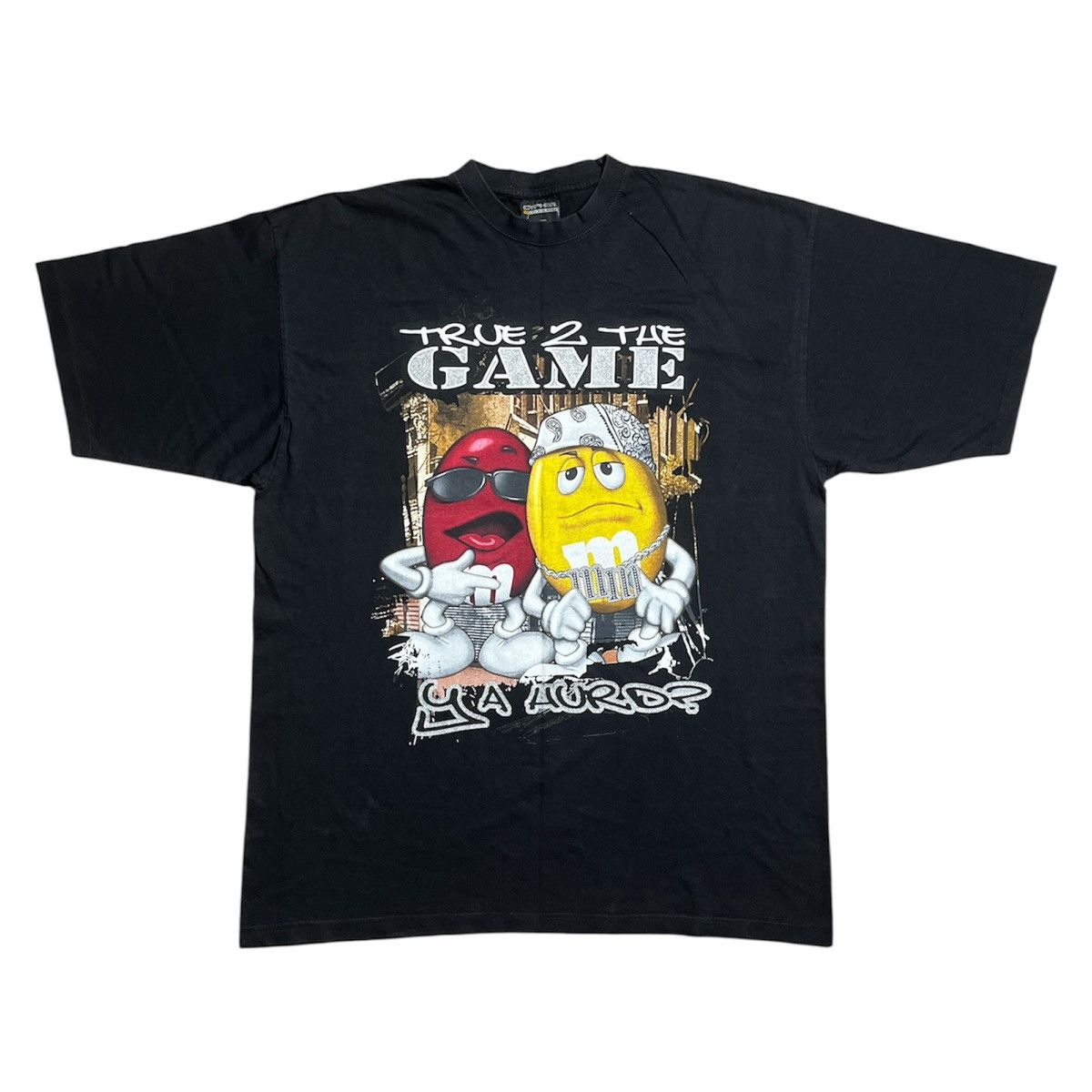 Vintage baggy y2k gangsta m&m tee Size US XXL / EU 58 / 5 - 1 Thumbnail