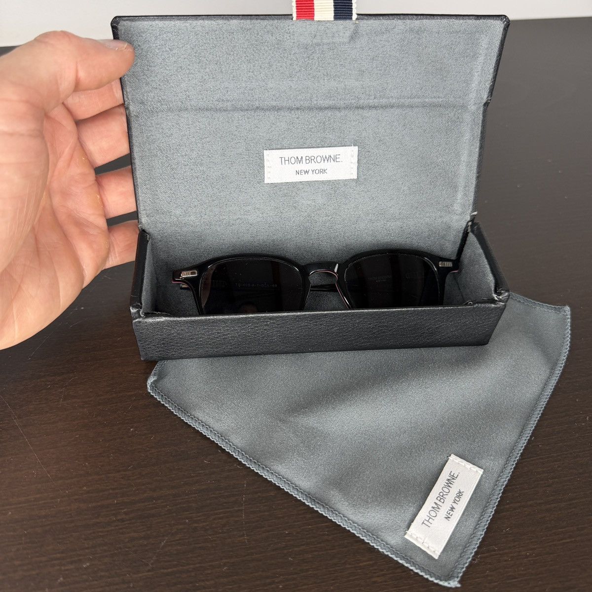 Thom Browne Black TB-408-A-T-BLK 48 Sunglasses Size ONE SIZE - 9 Thumbnail