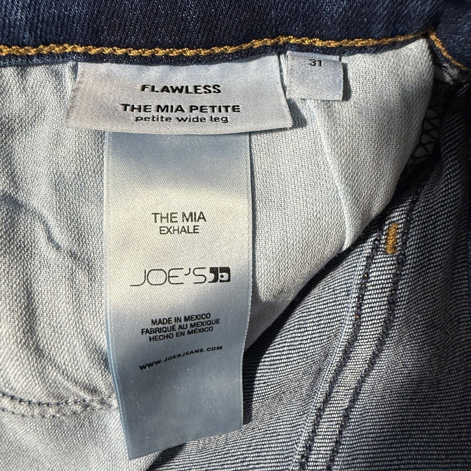 Joe's Joes Jeans The Mia Petite Wide Leg High Rise Jeans Size 31 Size 31" - 8 Thumbnail