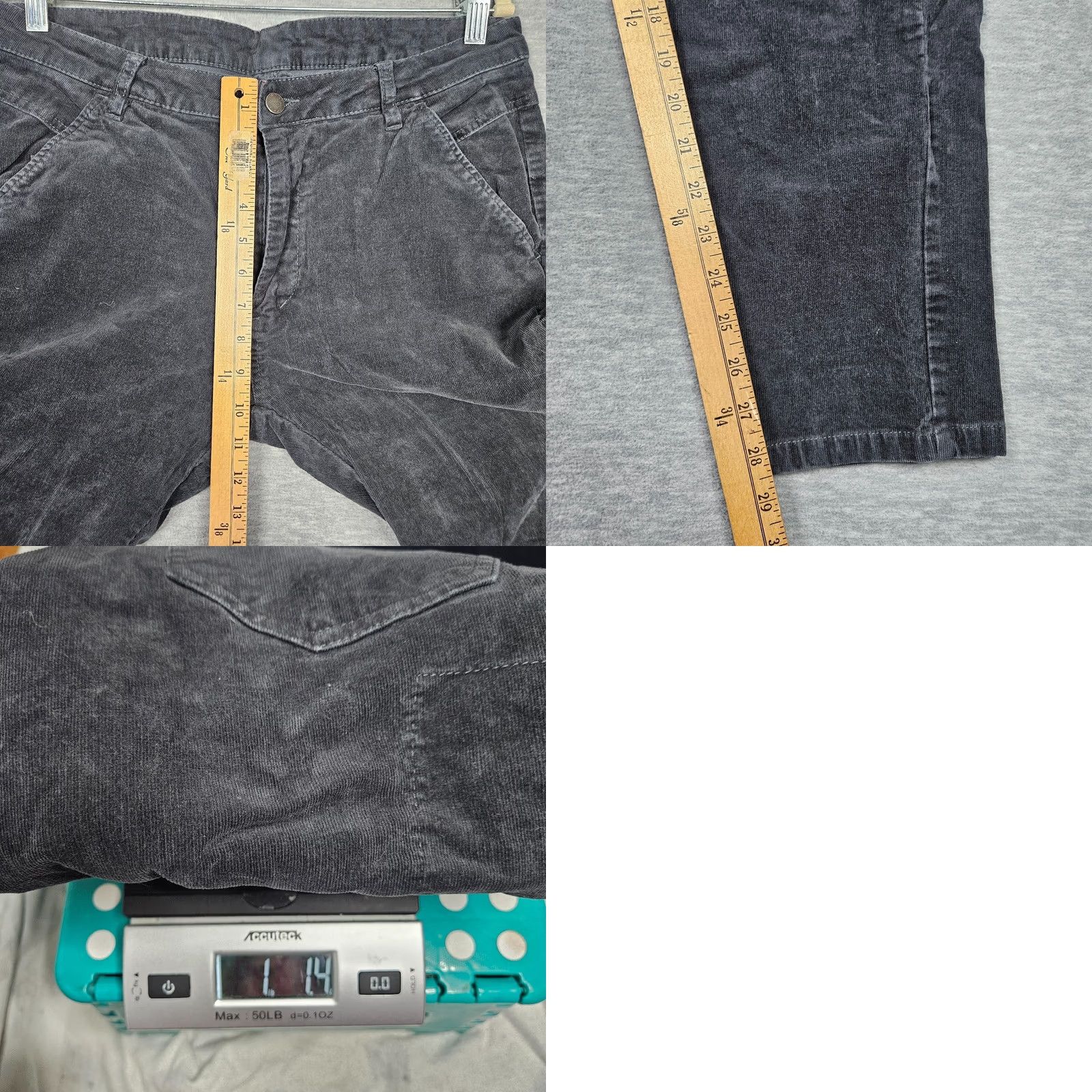 Asics BYLT Premium Basics Classic Corduroy Zipper Side Pockets Pants Size 34 Black Mens Regular Straight 34 in Waist 28.5 Inseam Size US 34 / EU 50 - 8 Thumbnail