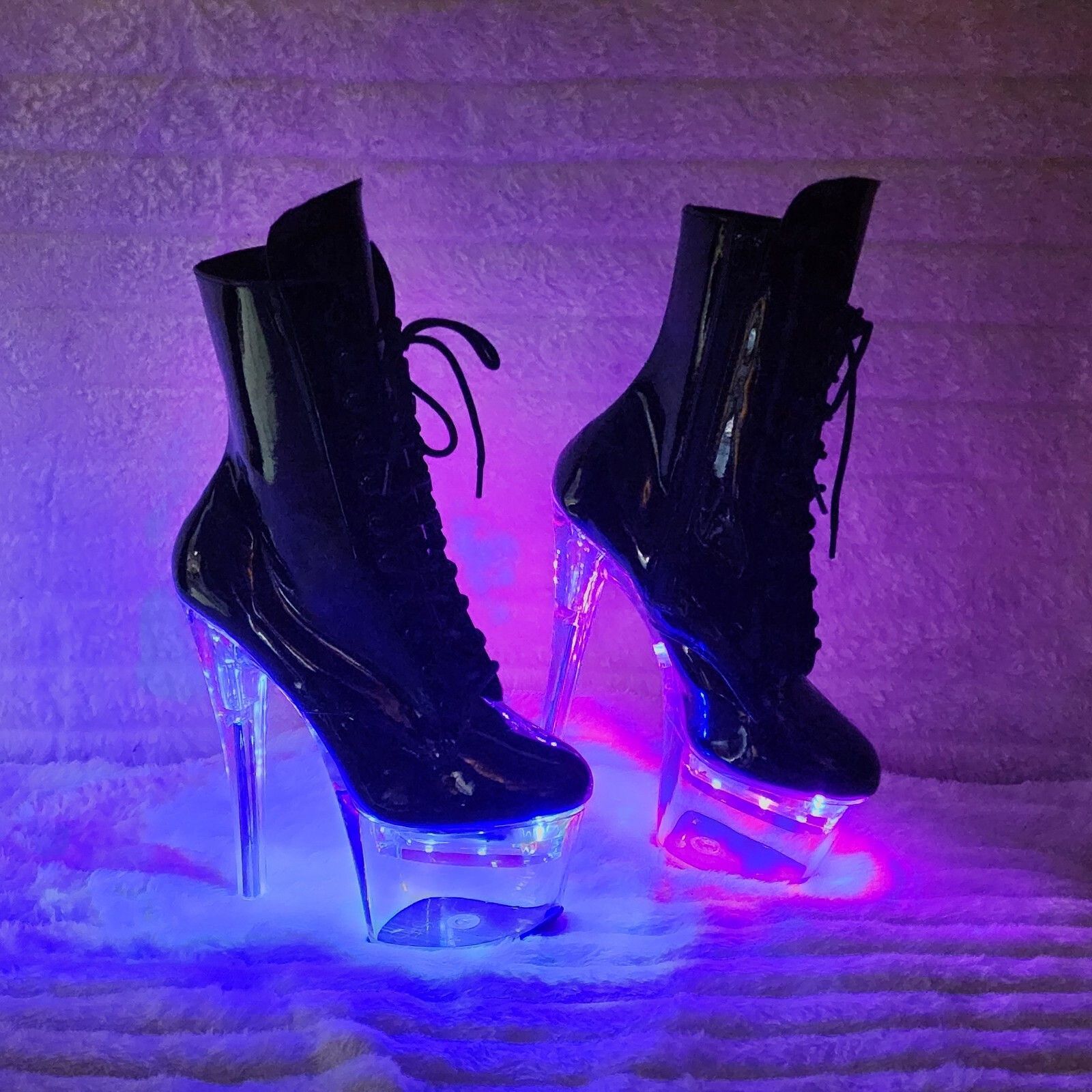 Other Flashdance 1020 Multi Color Platform Ankle Boots 7" High Hee Size US 7 / IT 37 - 1 Thumbnail