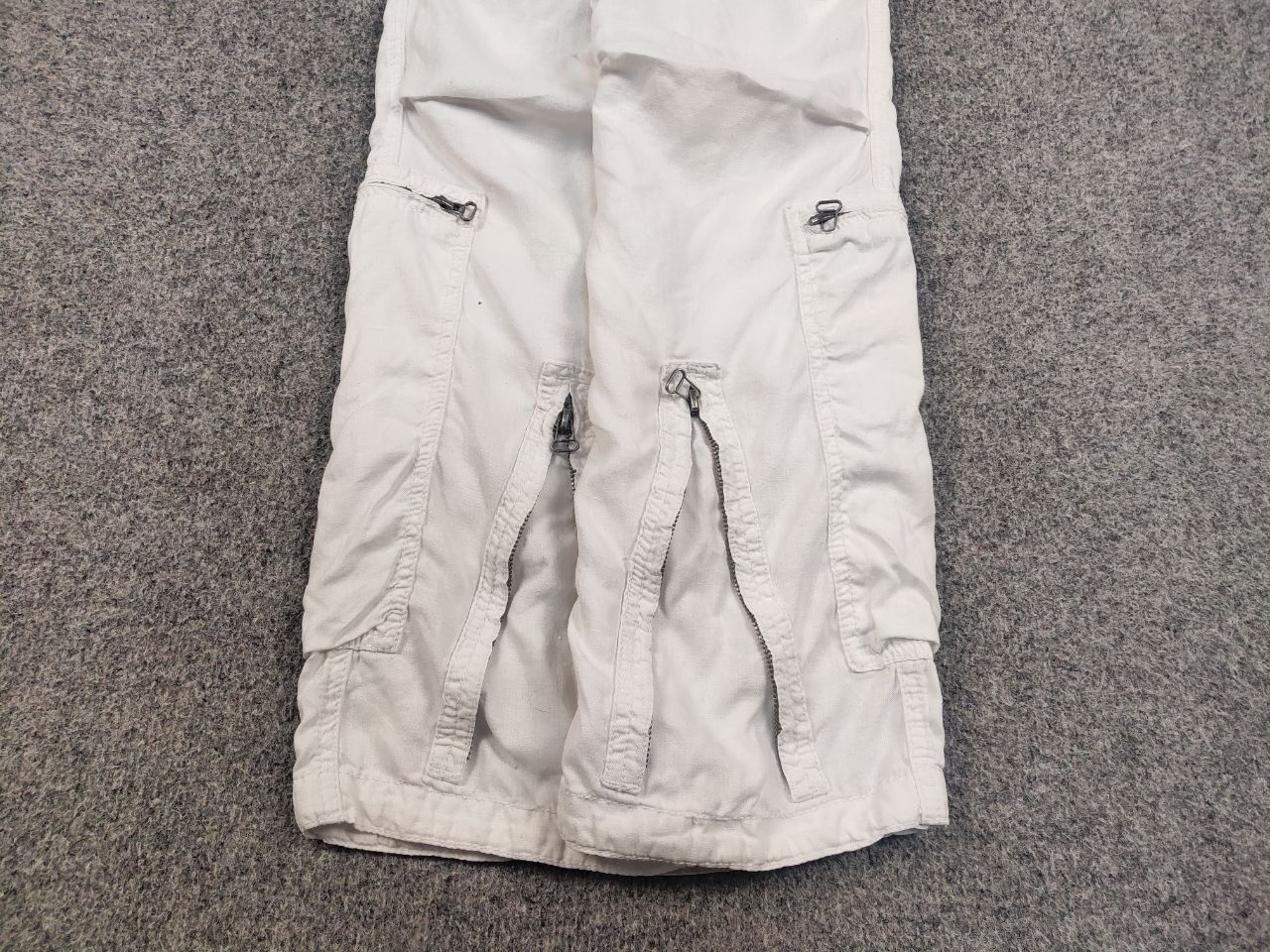 Freeman T. Porter Vintage Freeman T Porter Cargo Zip Linen Pants Y2k style Size US 34 / EU 50 - 6 Thumbnail