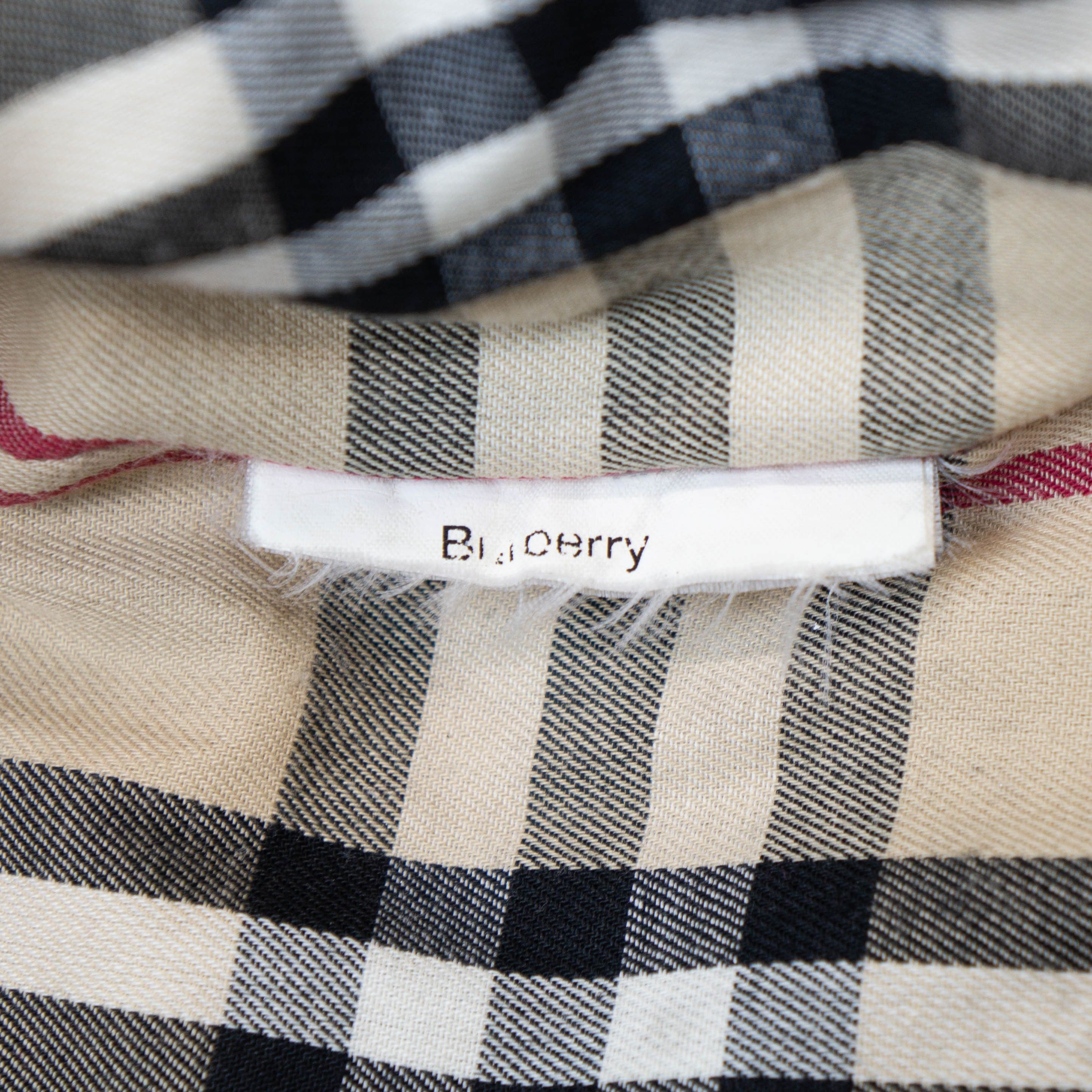 Burberry BURBERRY Check Women Brown Coat Jacket Vintage 90s 00s Size M / US 6-8 / IT 42-44 - 7 Thumbnail