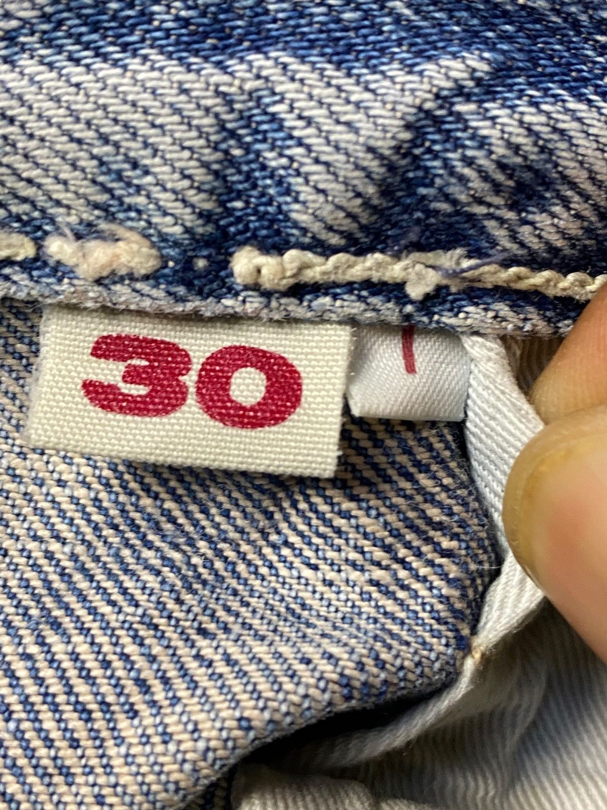 Visvim Vintage Blue Blue Japan HR Market Selvedge Distressed Jeans Size US 30 / EU 46 - 21 Thumbnail