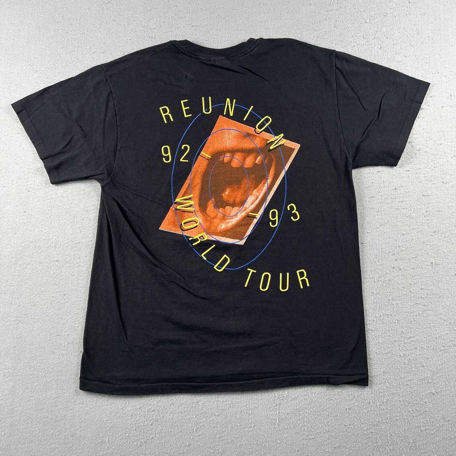 Hanes 1992 Foreigner Reunion World Tour Shirt Large Black Size US L / EU 52-54 / 3 - 16 Thumbnail