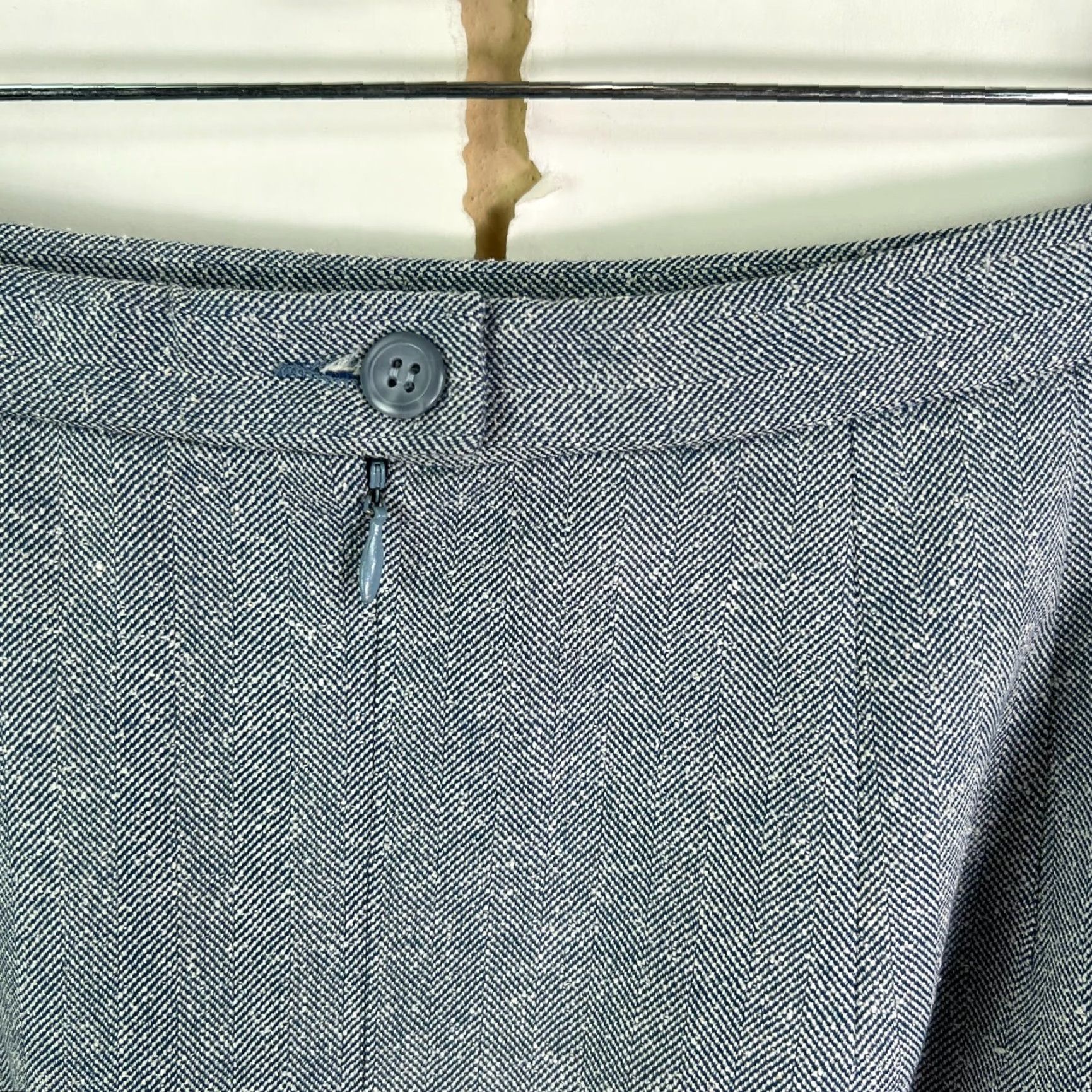 Pendleton VINTAGE Pendleton Wool Check Skirt 8P Gray/Blue High Rise Straight Pencil Womens 80s 90s Preppy Size 30" / US 8 / IT 44 - 5 Thumbnail