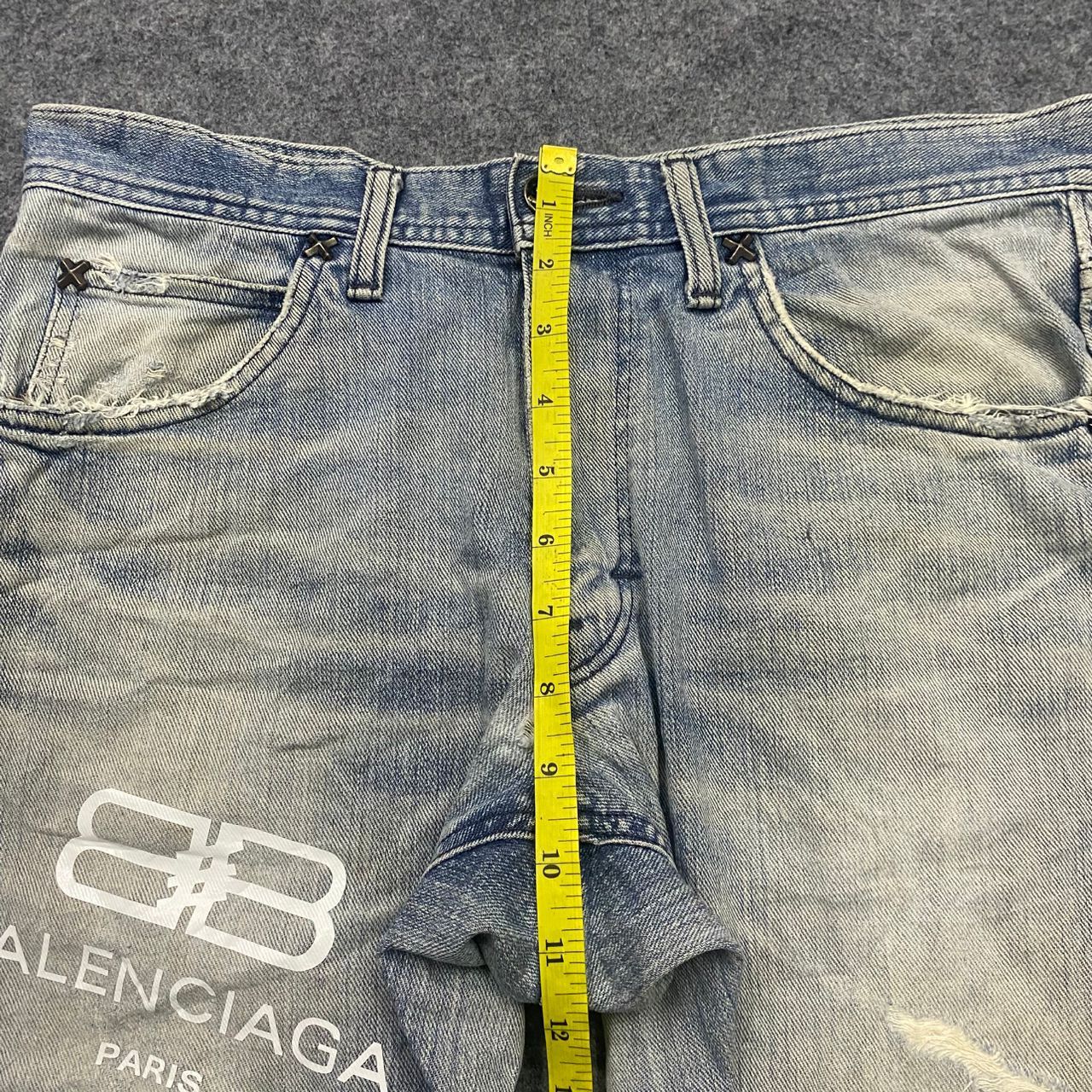 Lee 💥Vintage Lee Riders Balenciaga Distressed Denim Size US 32 / EU 48 - 5 Thumbnail