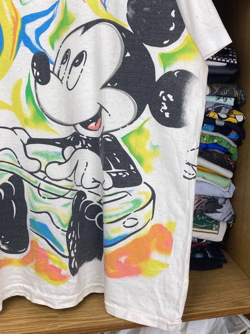 Disney Vintage Mickey Mouse 90s All Over Print Disney Graphic Tee Size US XL / EU 56 / 4 - 7 Thumbnail