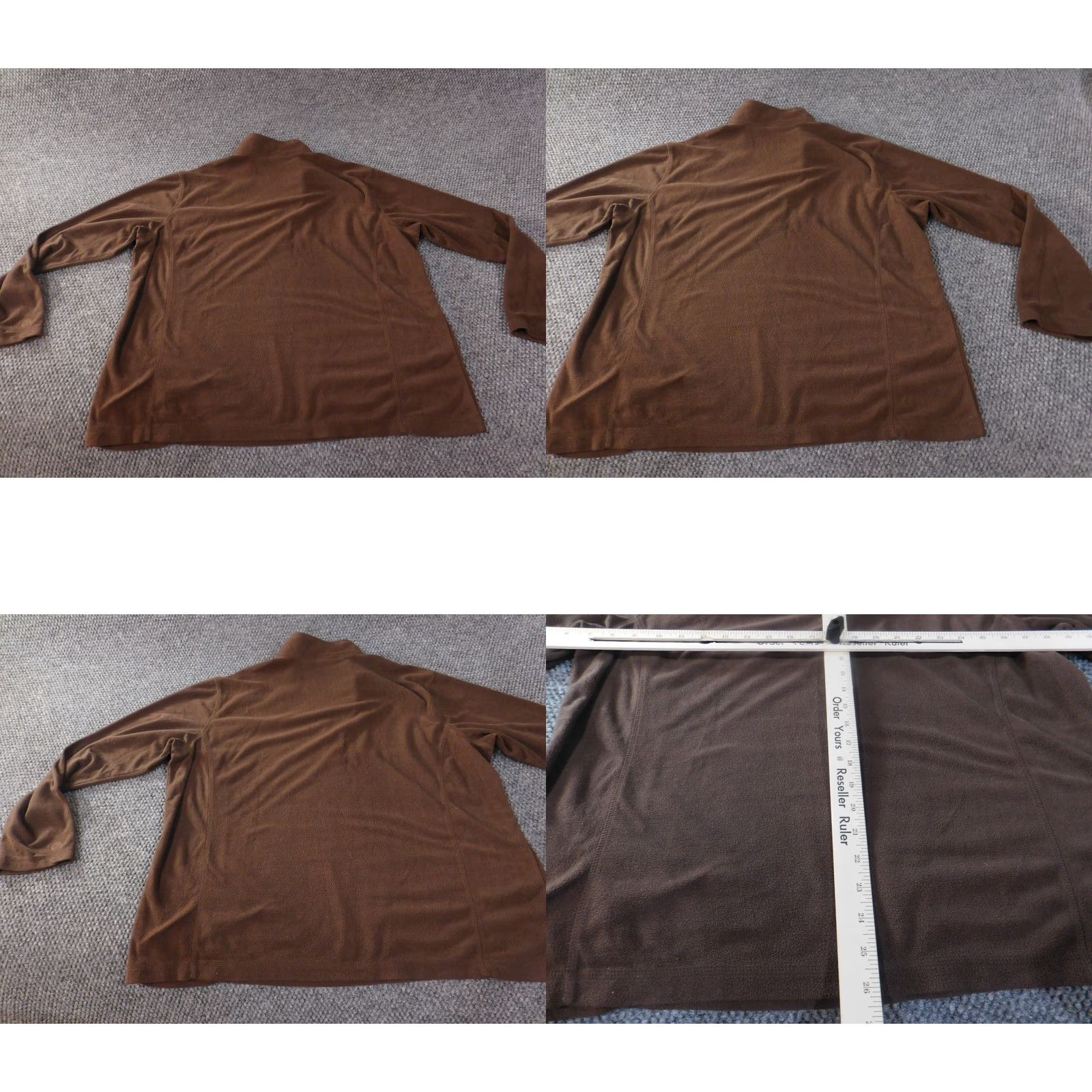Vintage Gander Mountain Sweatshirt Womens 1X Plus Brown Pullover 1/4 Zip Fleece Outdoors Size XL / US 12-14 / IT 48-50 - 8 Thumbnail