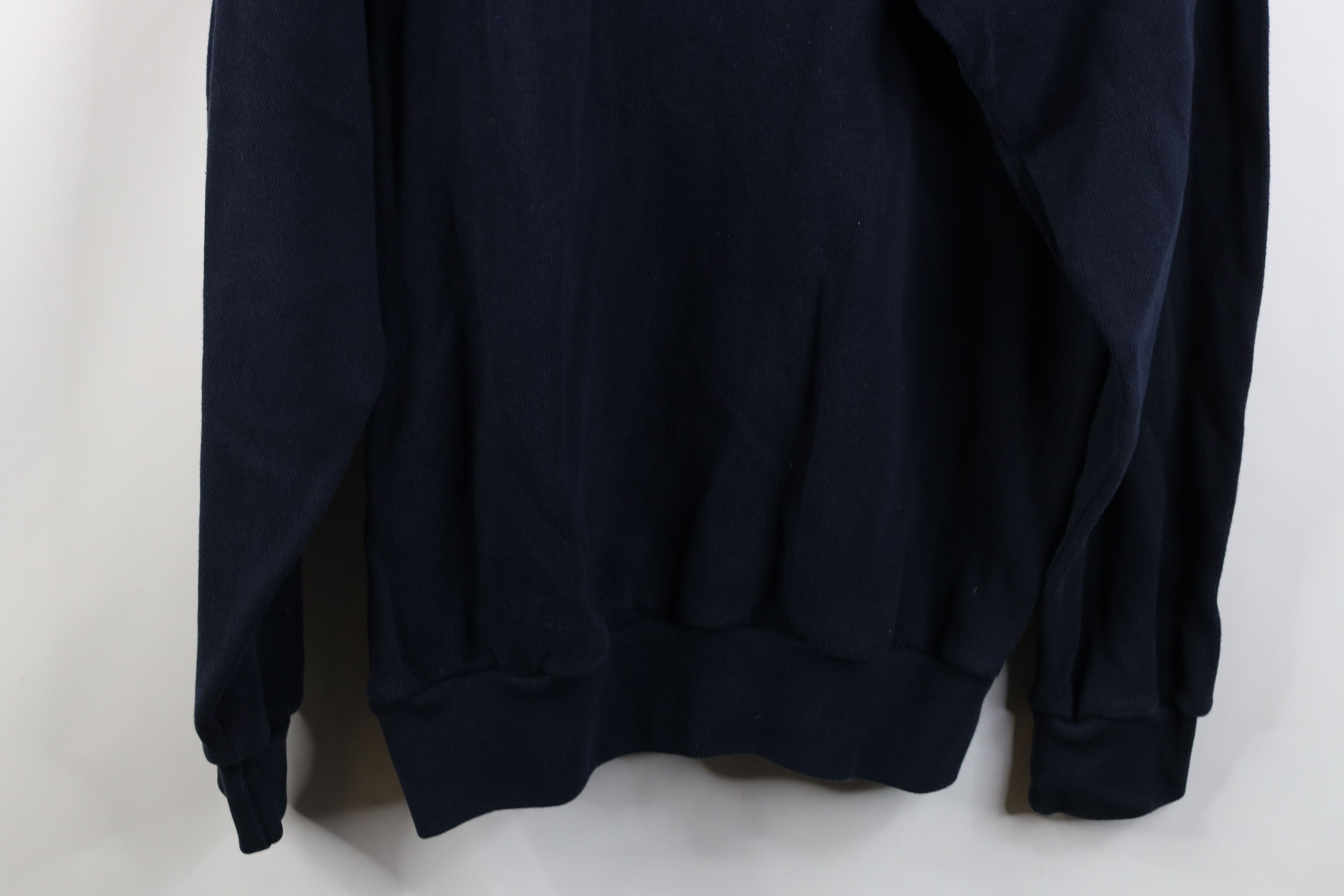 Nautica Vintage 90s Nautica Ribbed Knit 1/4 Half Zip Sweater Blue Size US M / EU 48-50 / 2 - 14 Thumbnail