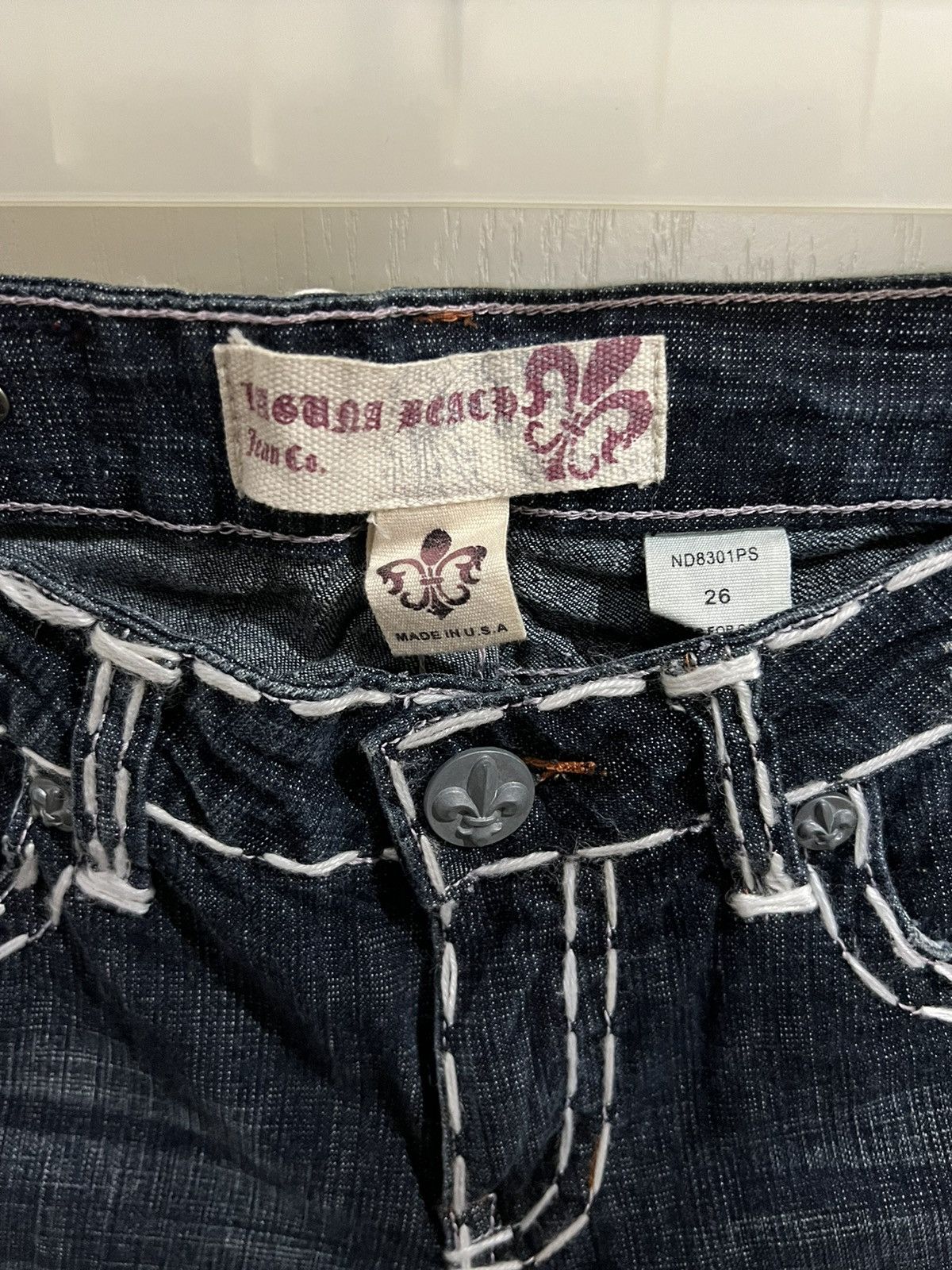 Miss Me LAGUNA BEACH skull slim jeans☠️ Size 27" / US 4 / IT 40 - 12 Thumbnail