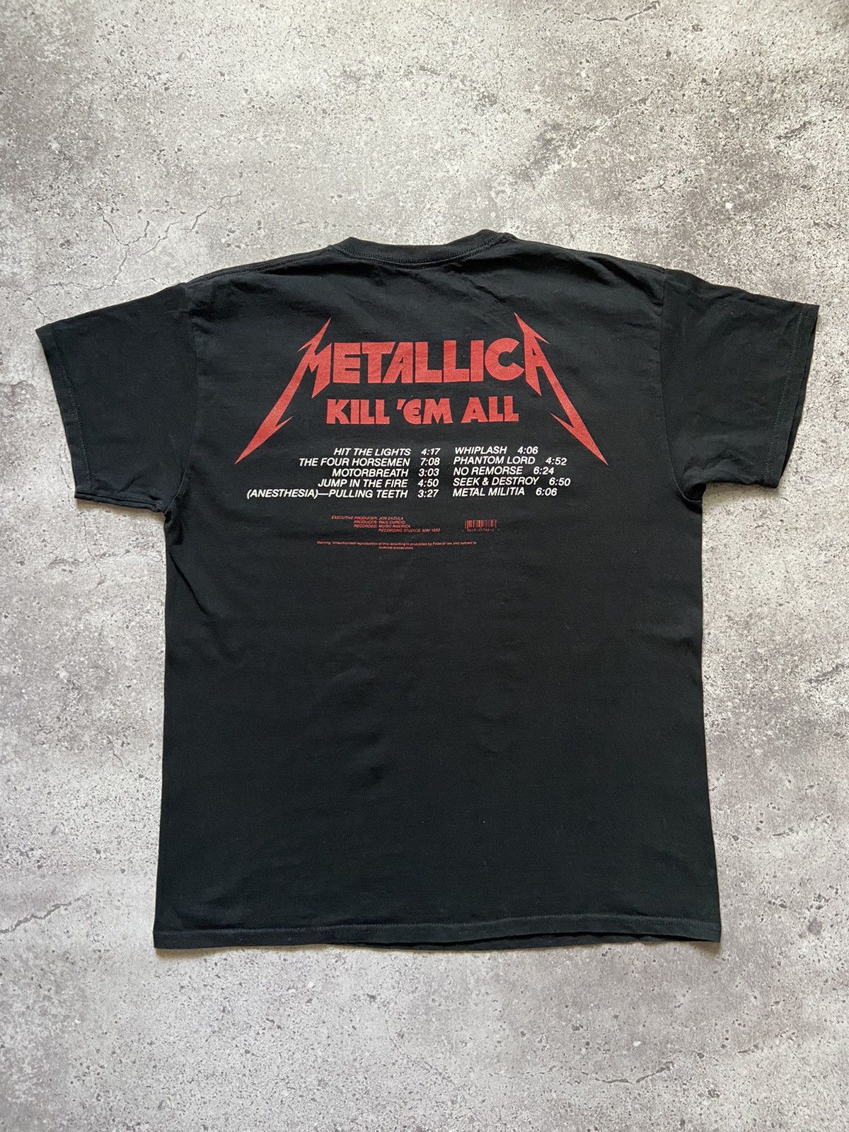 Band Tees Vintage Metallica Kill 'em All Reprint Tee Shirt Size US L / EU 52-54 / 3 - 4 Thumbnail