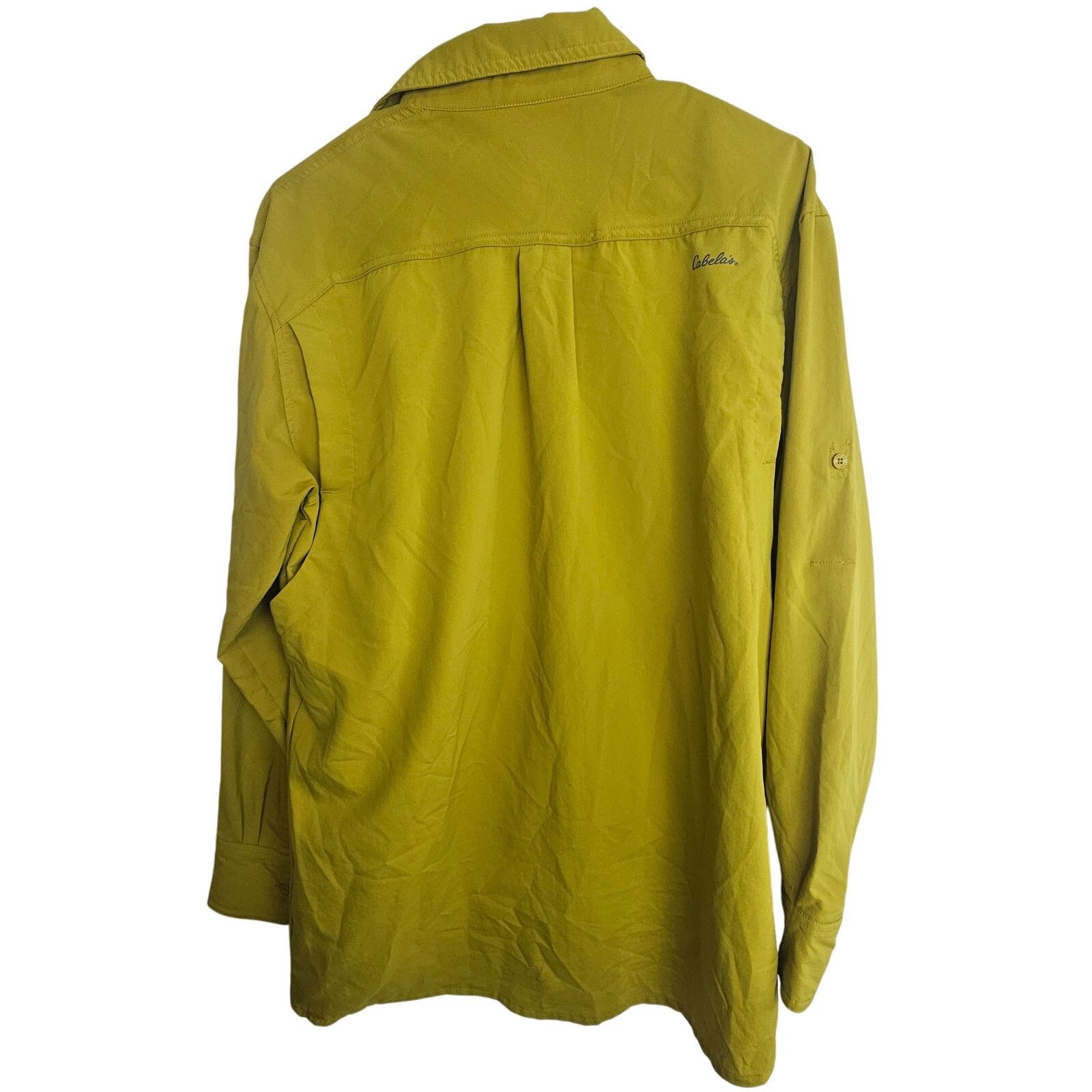 Cabelas Cabelas Guidewear Shirt Men L? Yellow Vented LS Button Size US L / EU 52-54 / 3 - 9 Thumbnail
