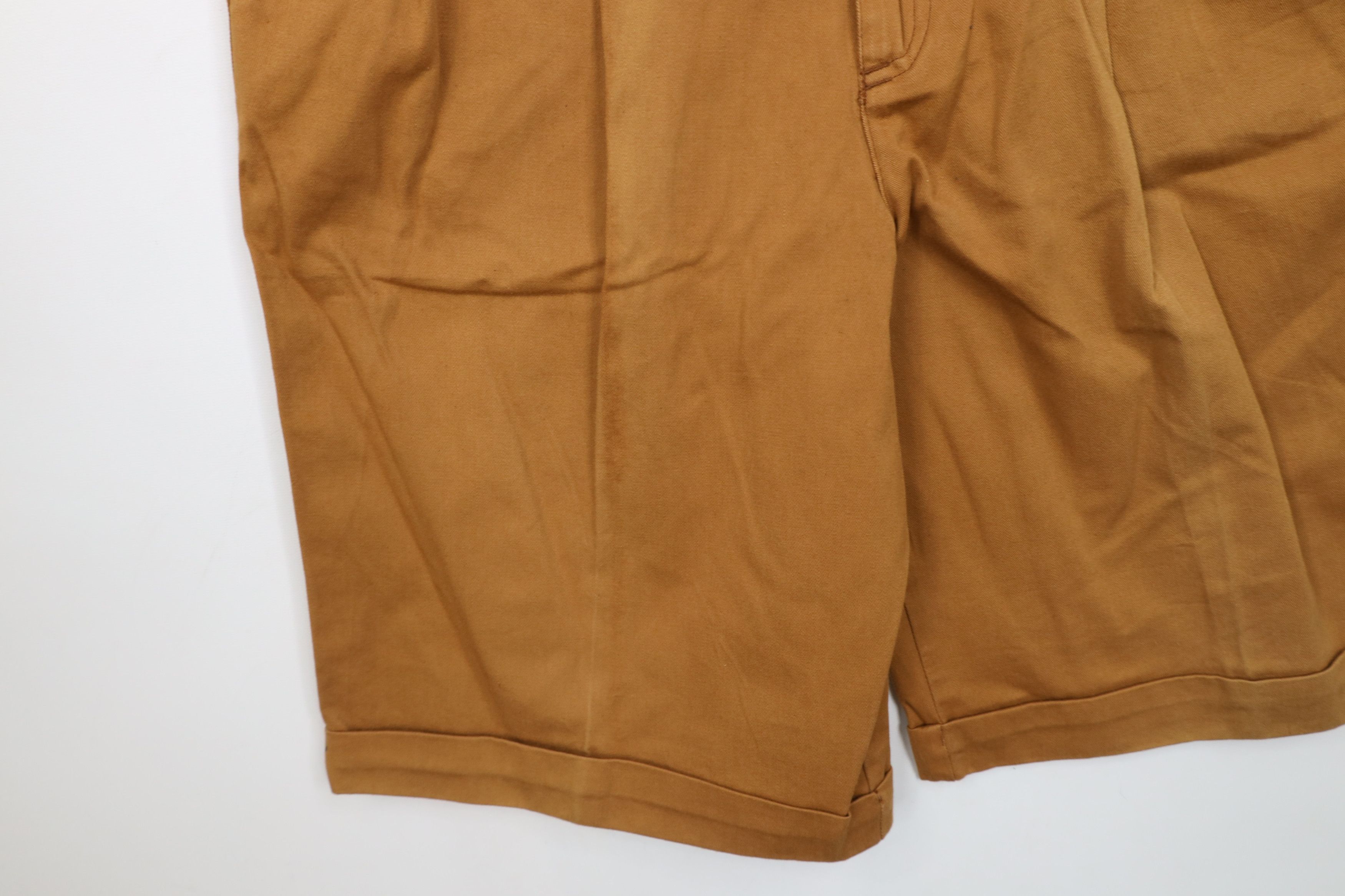 Vintage Deadstock Vintage 90s Streetwear Chino Shorts Brown Cotton Size US 32 / EU 48 - 5 Thumbnail