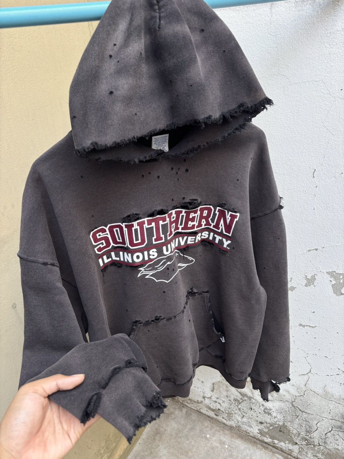 Vintage Faded Distressed Thrashed SOUTHERN Hoodie ERD Grunge Size US L / EU 52-54 / 3 - 13 Thumbnail