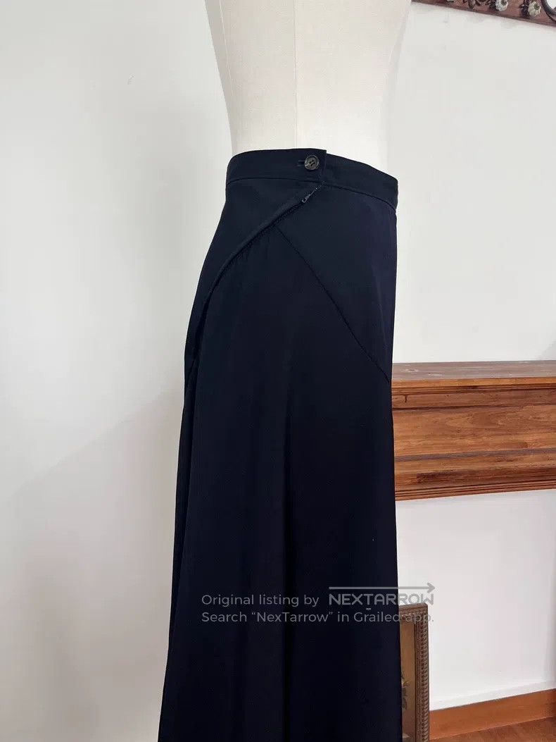 Comme des Garcons Comme Des Garcons size M Navy Blue Design Cut Skirt Umbrel Size 23" - 8 Thumbnail