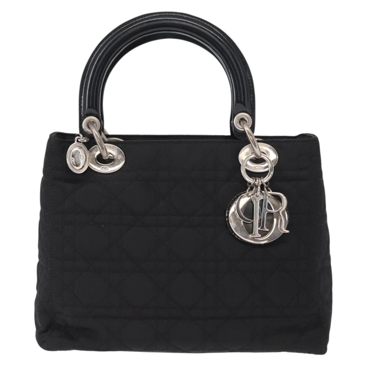 Dior Christian Dior Vintage Lady Dior Bag Cannage Quilt Nylon Size ONE SIZE - 1 Thumbnail