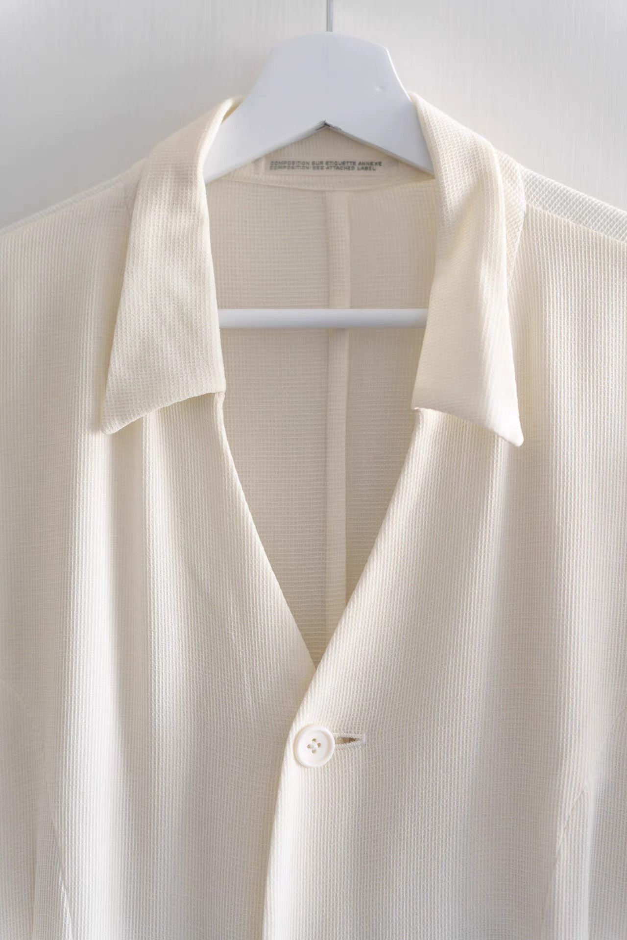 Yohji Yamamoto Yohji Yamamoto 97ss Velvet Panel White Jacket K4 Size US M / EU 48-50 / 2 - 3 Thumbnail