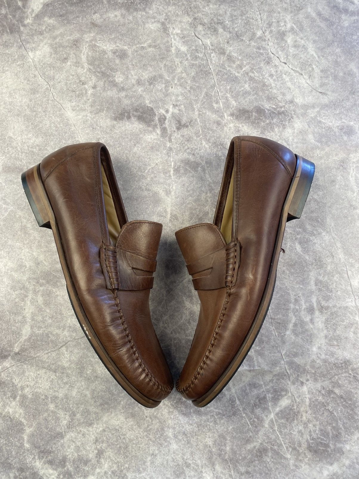 Other Jones Bootmaker Brown Leather Loafers Size: 8 Size US 8 / EU 41 - 3 Thumbnail