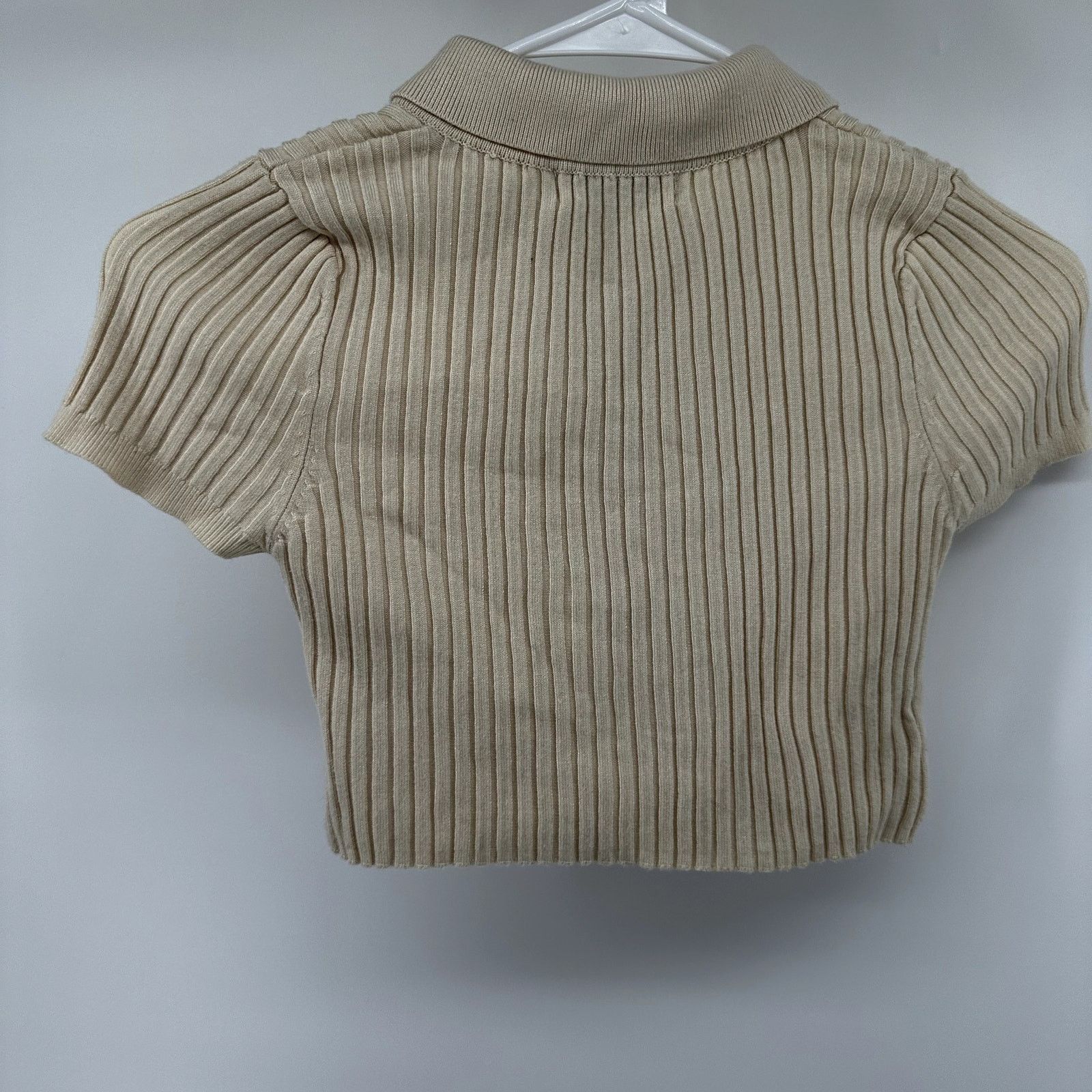 Urban Outfitters Urban Outfitters Grassy Cropped Polo Shirt Ribbed Collar S Size S / US 4 / IT 40 - 5 Thumbnail