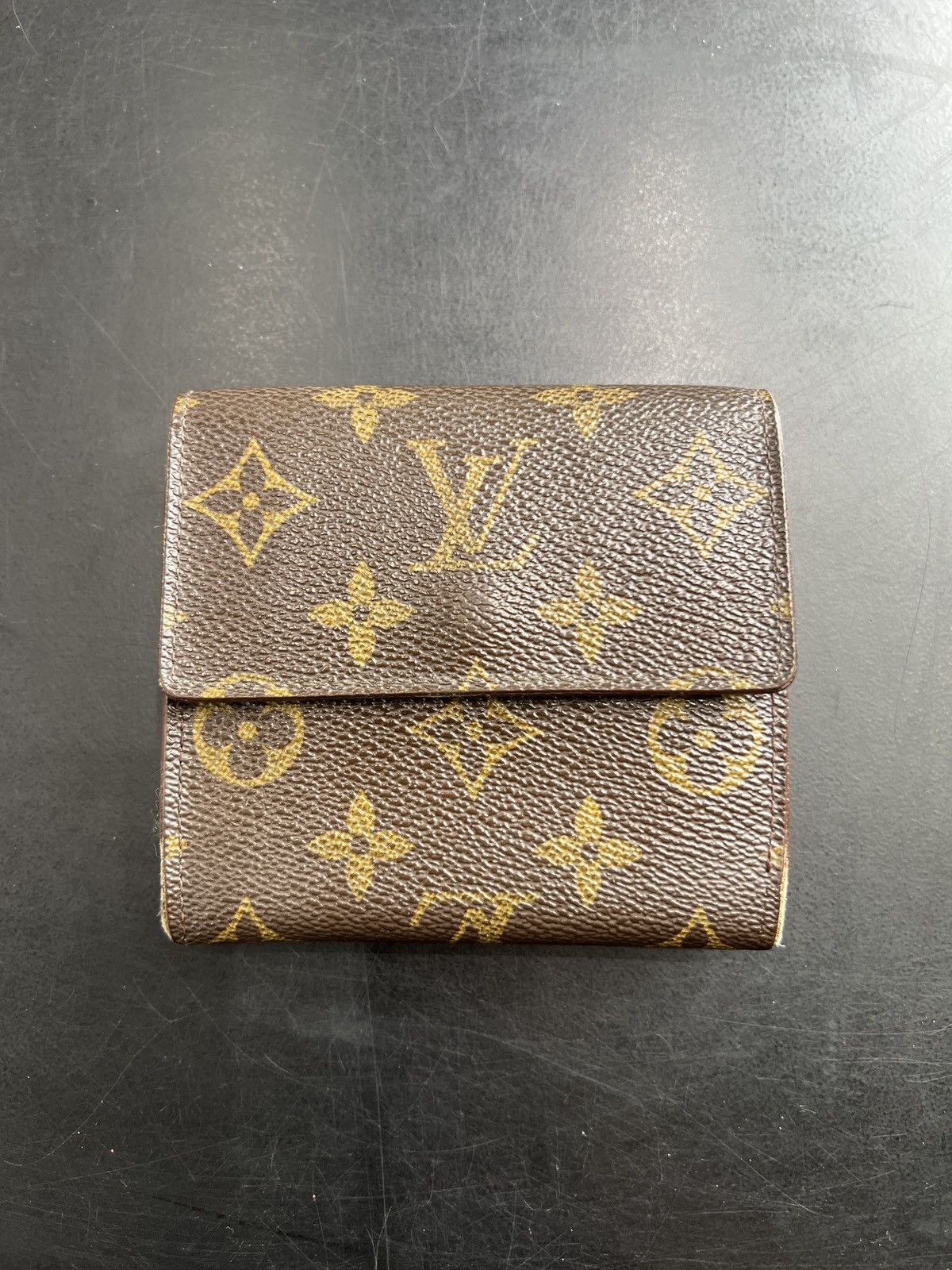 Louis Vuitton × Vintage Louis Vuitton Monogram Leather Button Fold Wallet Size ONE SIZE - 8 Thumbnail